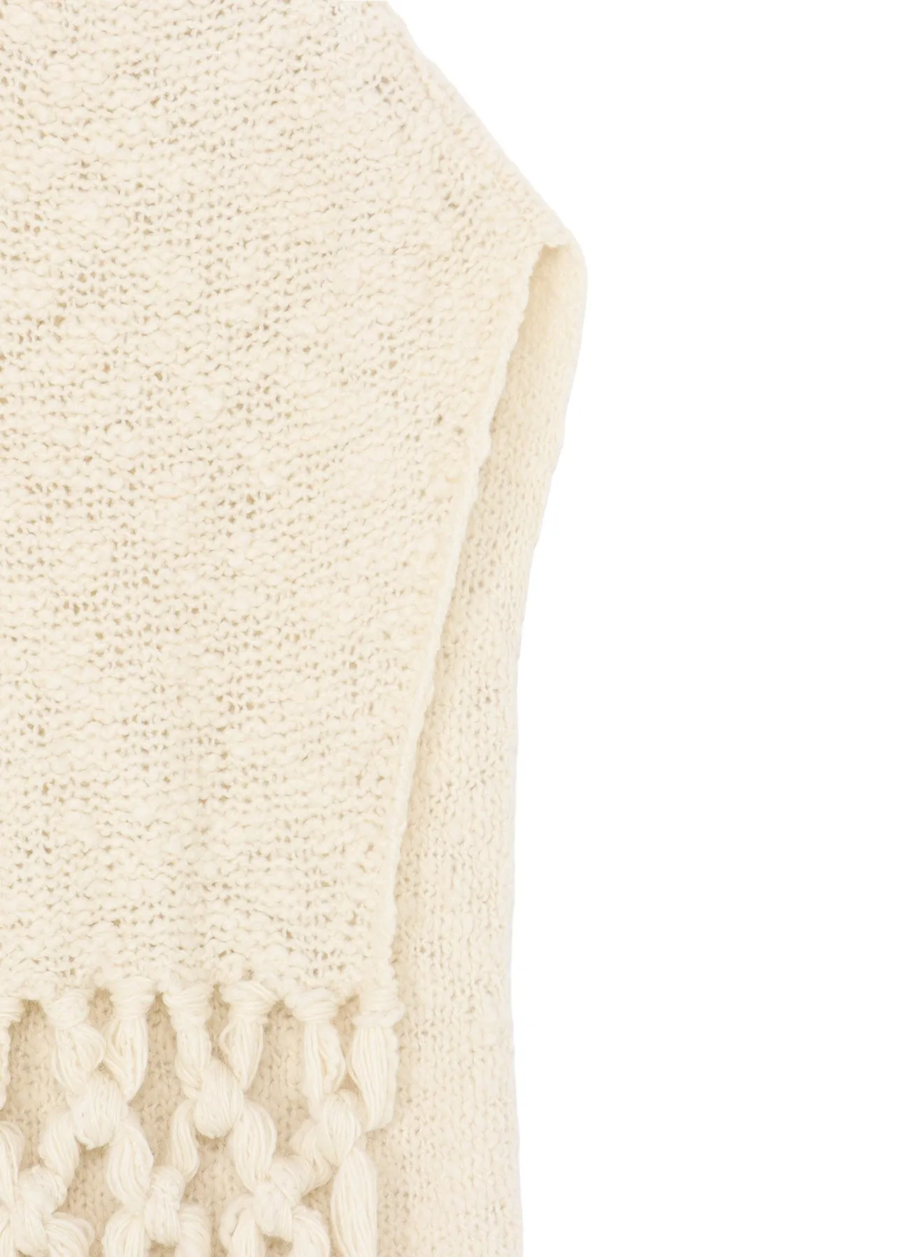 THICK SLUB JERSEY FRINGE VEST sold by Yohji Yamamoto product image thumbnail 5