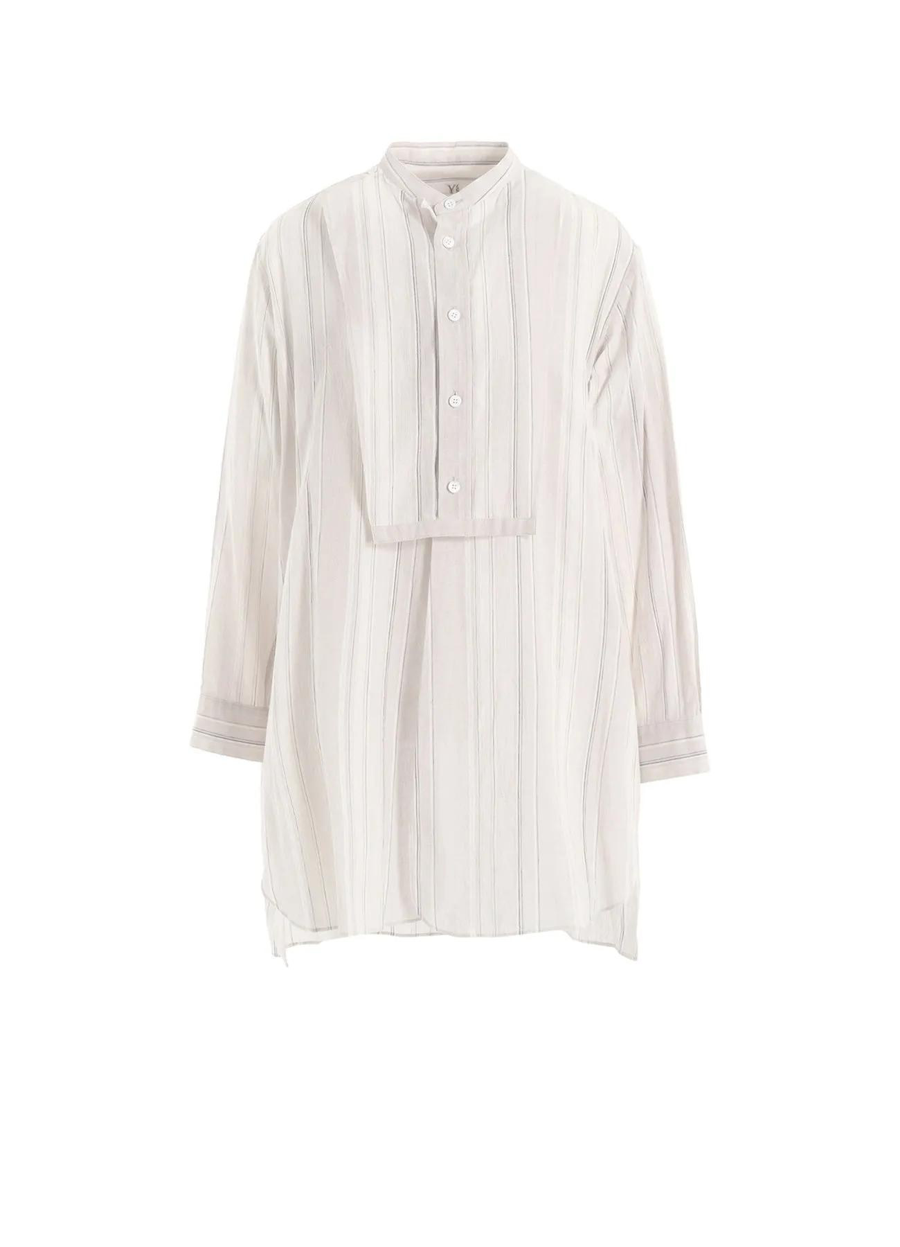 STRIPE SHRINK-FINISH FRONT CLOTH BLOUSE sold by Yohji Yamamoto