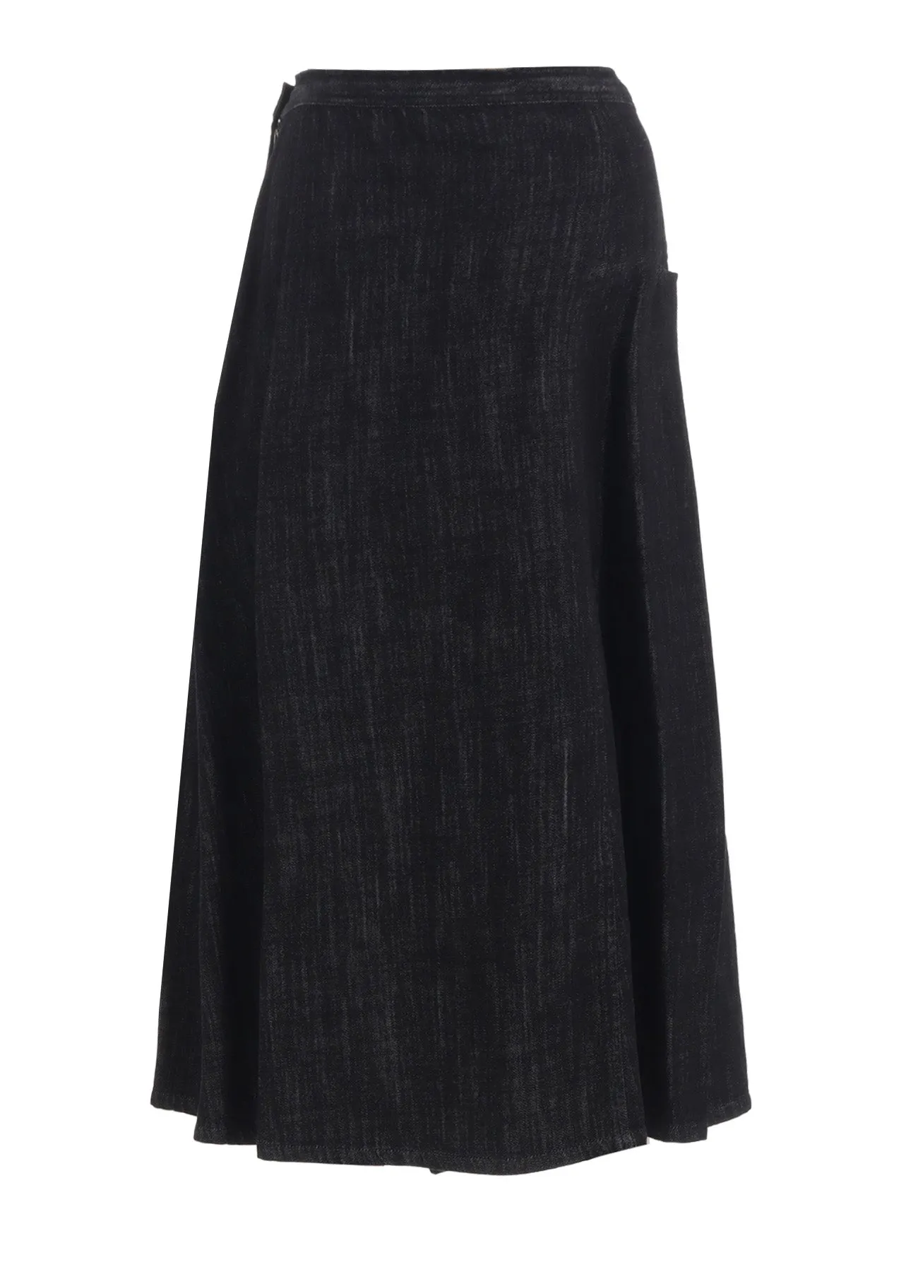8OZ DENIM FRONT TRIANGLE GUSSET SKIRT sold by Yohji Yamamoto product image thumbnail 4