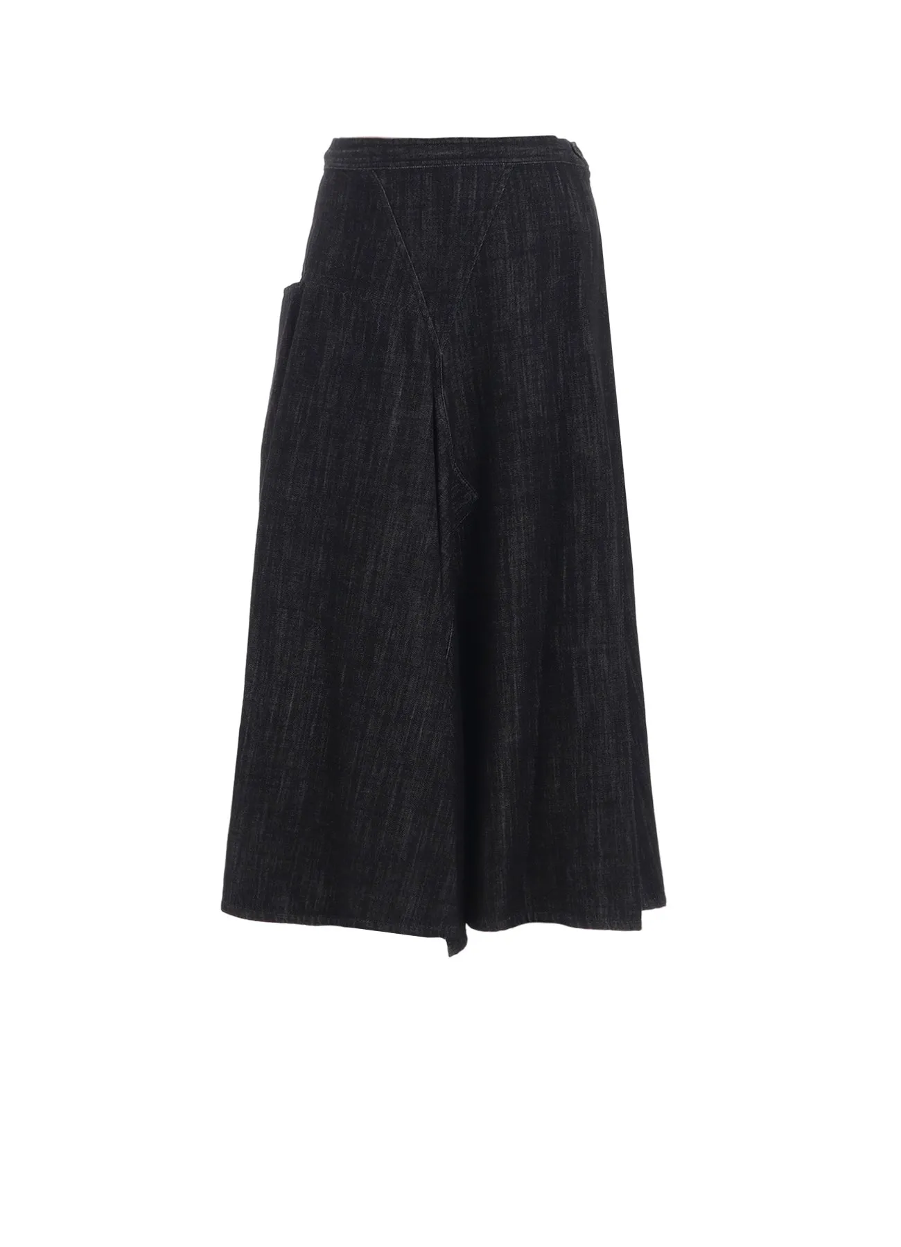 8OZ DENIM FRONT TRIANGLE GUSSET SKIRT sold by Yohji Yamamoto