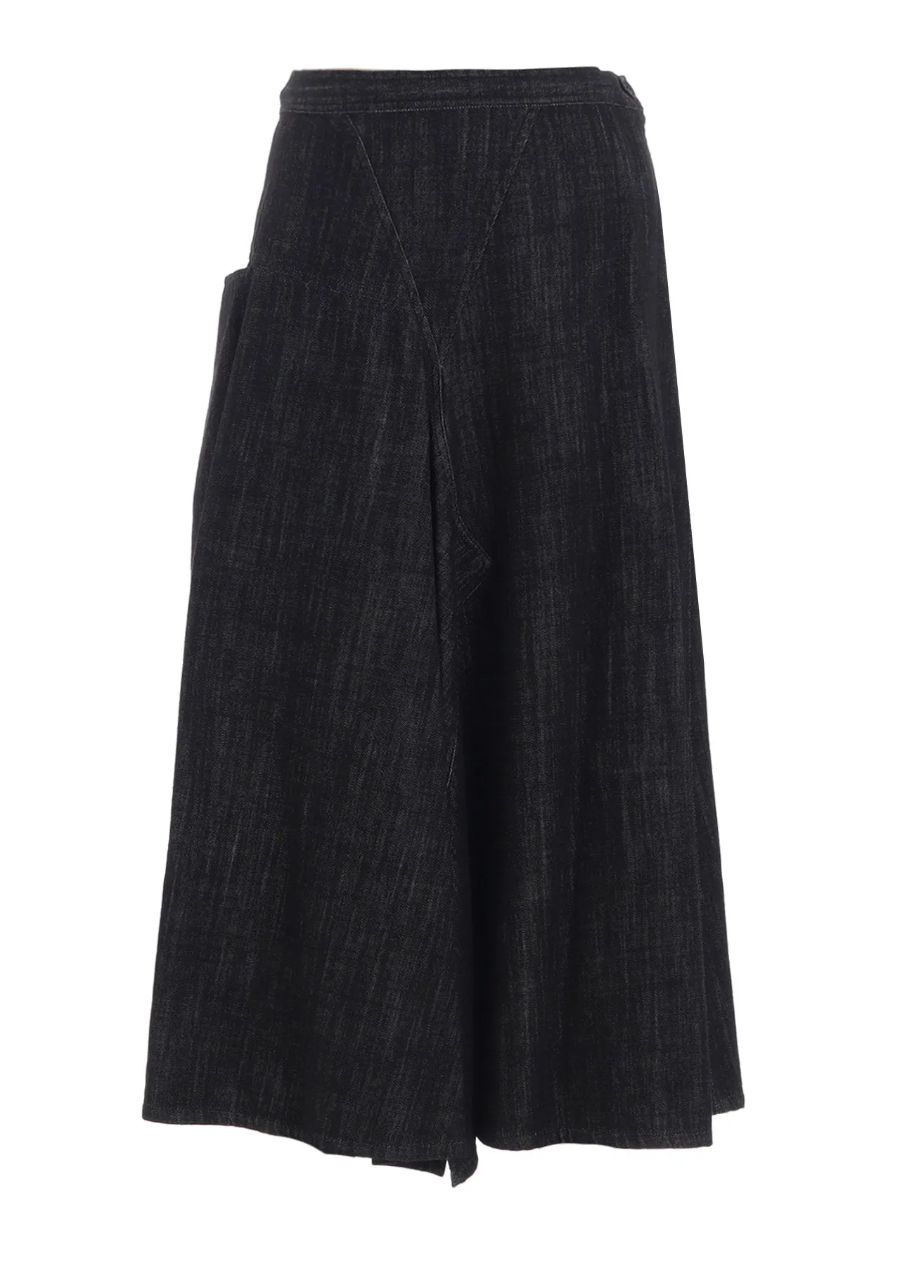 8OZ DENIM FRONT TRIANGLE GUSSET SKIRT sold by Yohji Yamamoto product image thumbnail 2