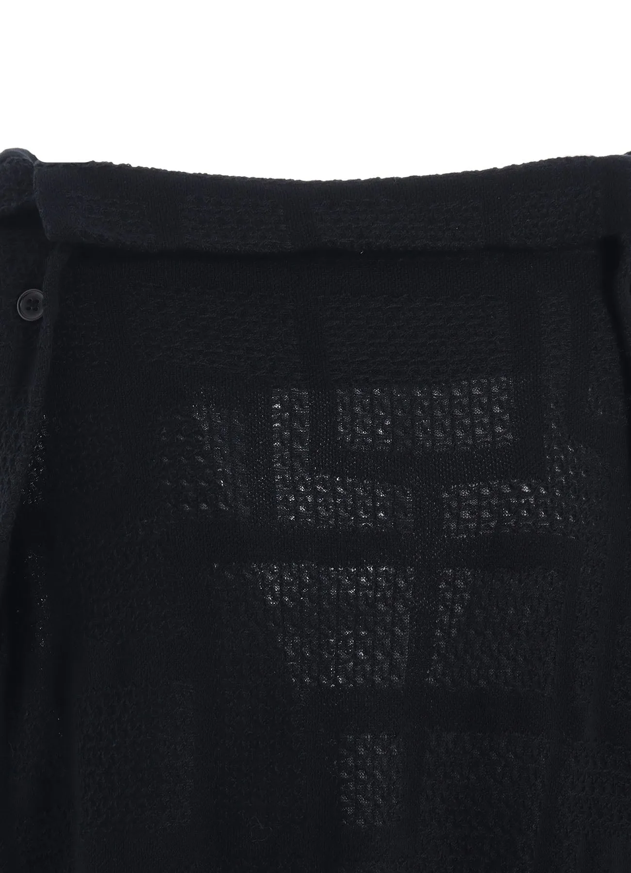 GEOMETRIC SHEER COLLARED RAGLAN PULLOVER sold by Yohji Yamamoto product image thumbnail 5