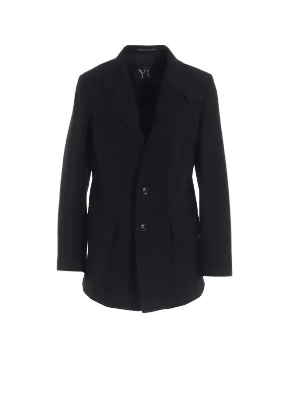 MILLING WOOL SERGE NOTCHED LAPEL JACKET sold by Yohji Yamamoto