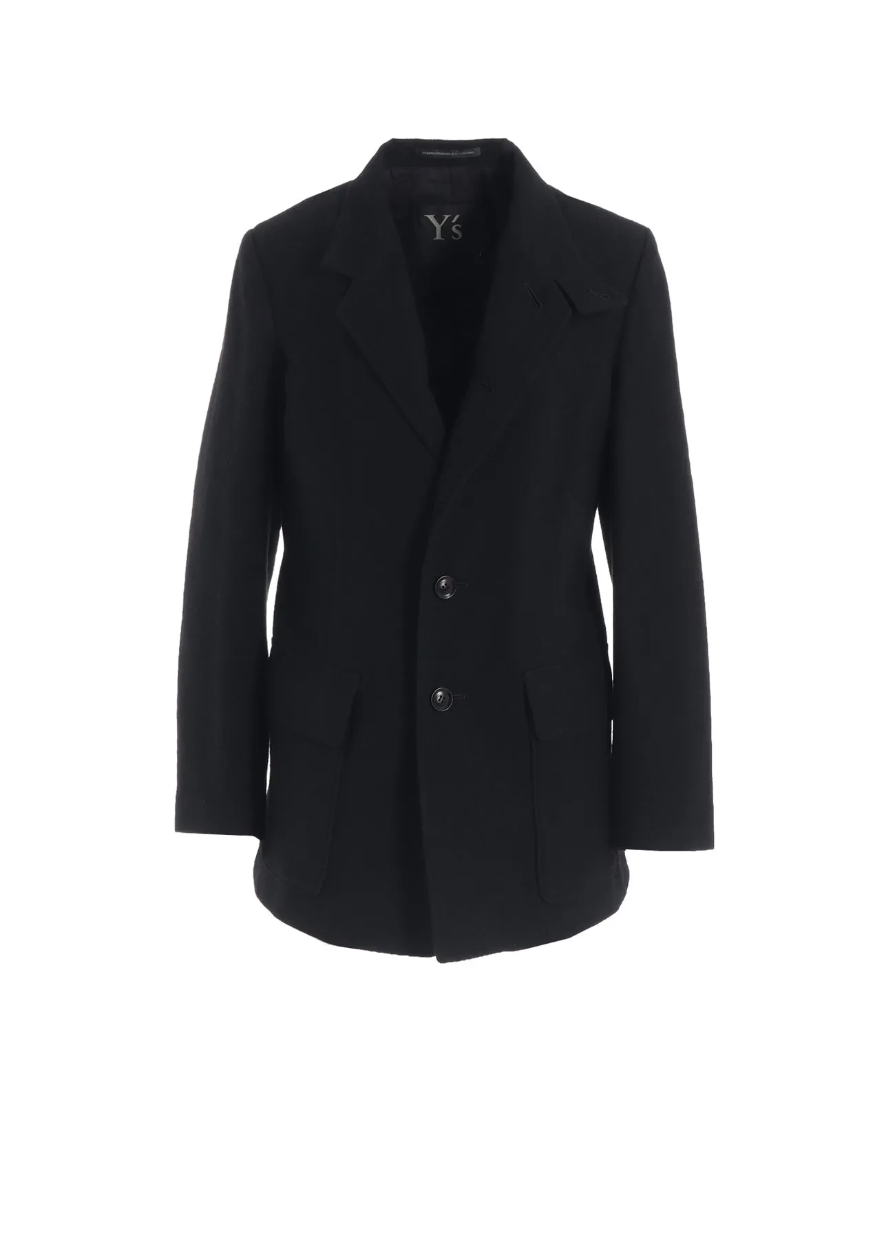MILLING WOOL SERGE NOTCHED LAPEL JACKET sold by Yohji Yamamoto