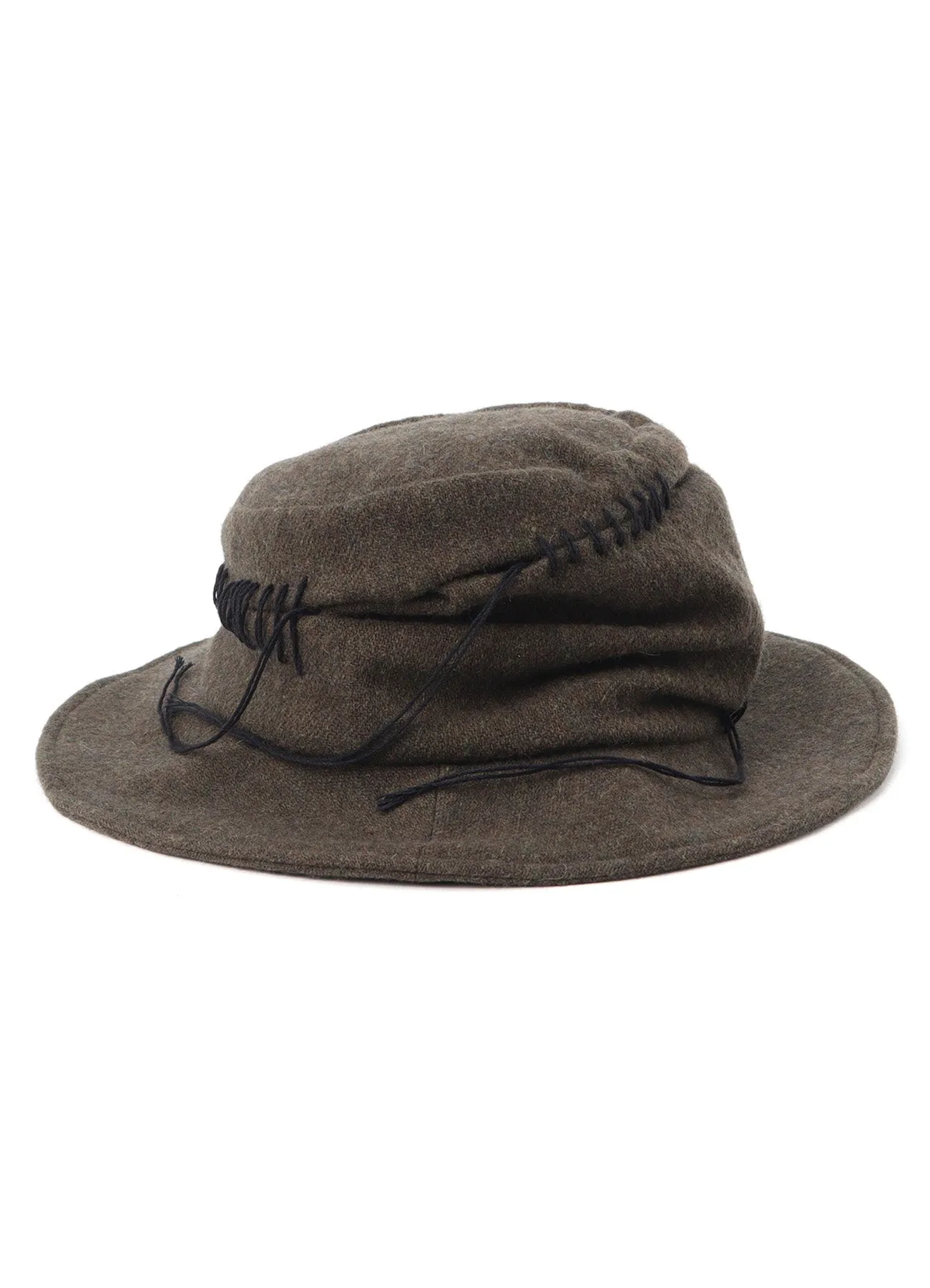 TOP VINTAGE FLANNEL STITCH HAT sold by Yohji Yamamoto product image thumbnail 4