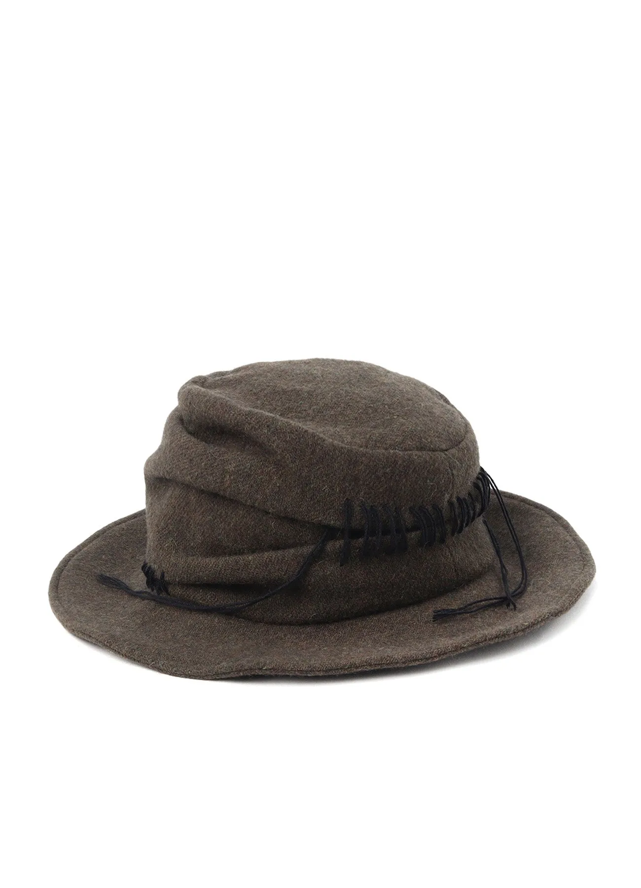 TOP VINTAGE FLANNEL STITCH HAT sold by Yohji Yamamoto