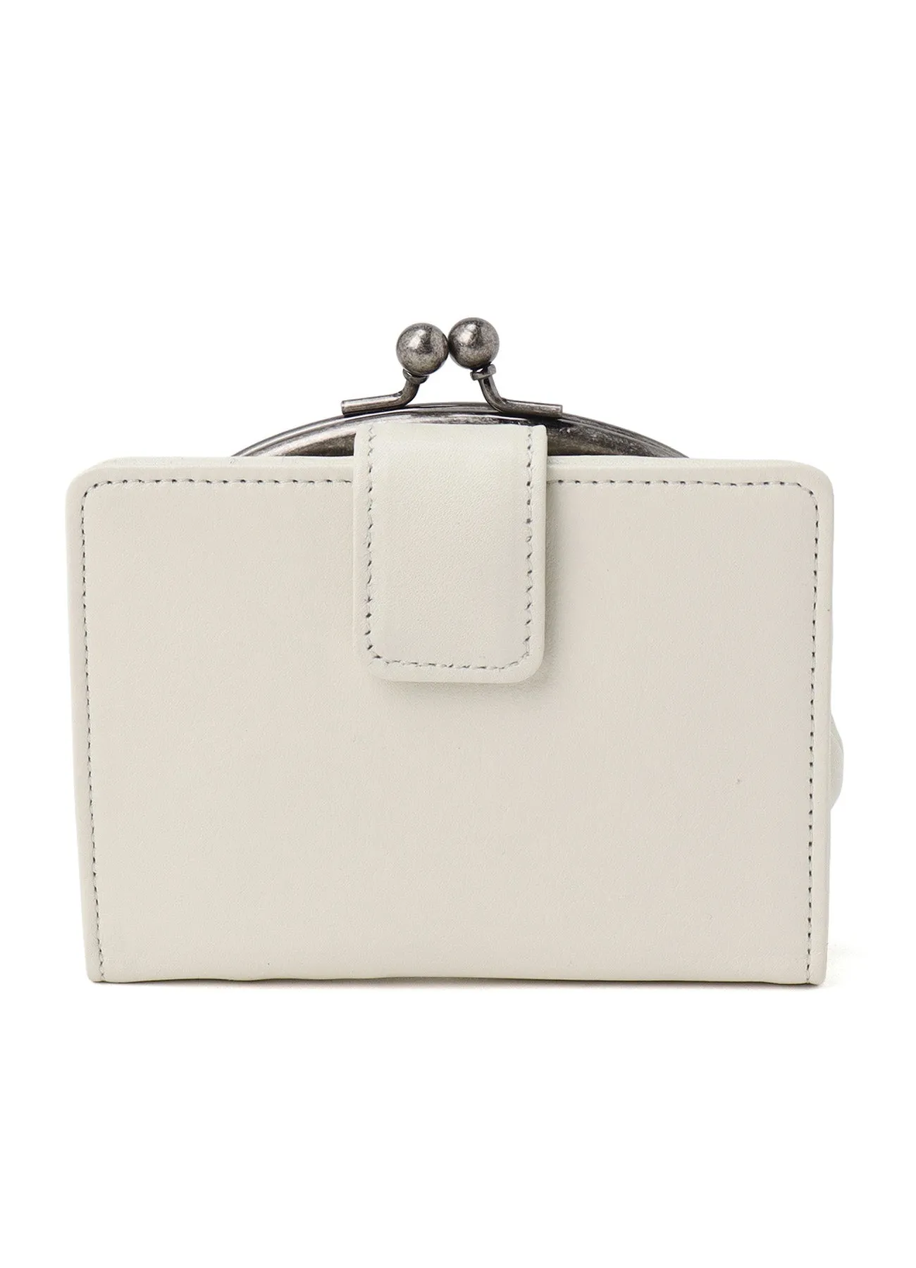 SEMI-GLOSSY LEATHER CARD CASE W/ METAL CLASP sold by Yohji Yamamoto product image thumbnail 4