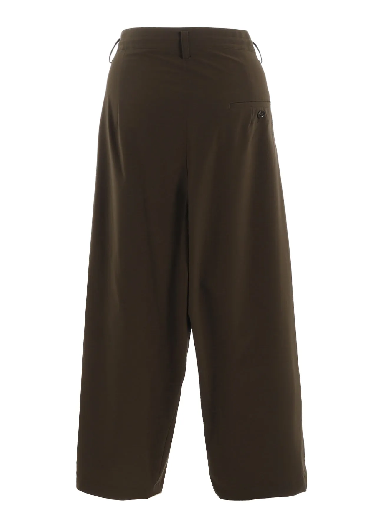 PE/ TAFTA DOUBLE TUCK GATEHRED PANTS sold by Yohji Yamamoto product image thumbnail 4