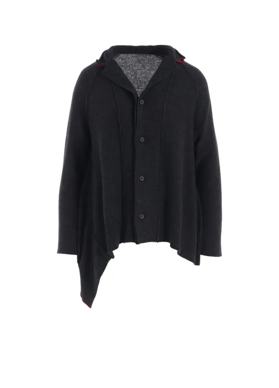 WOOL BREND DRAPED JACKET sold by Yohji Yamamoto