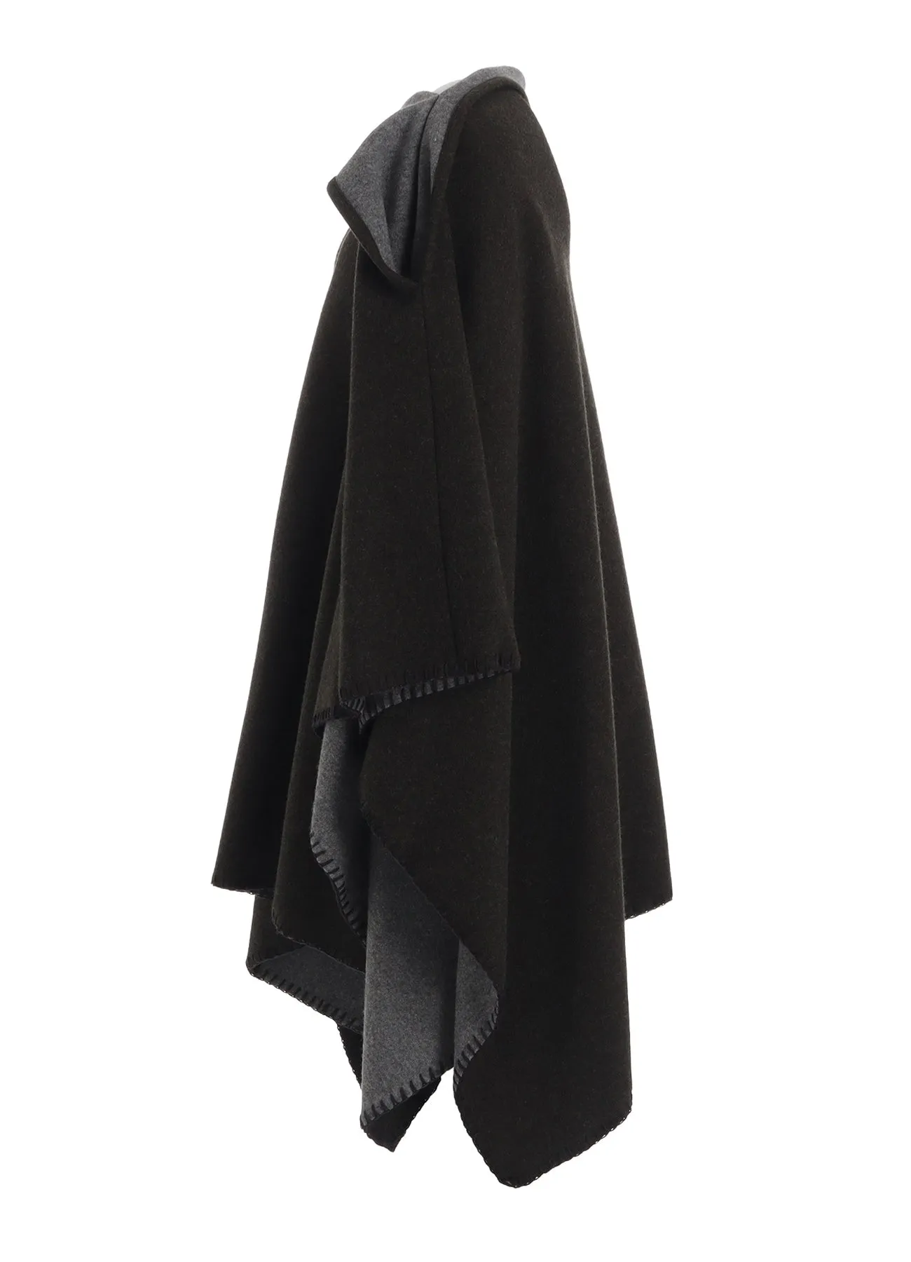 W/NY REVERSIBLE JERSEY ASYMMETERIC CAPE sold by Yohji Yamamoto product image thumbnail 3