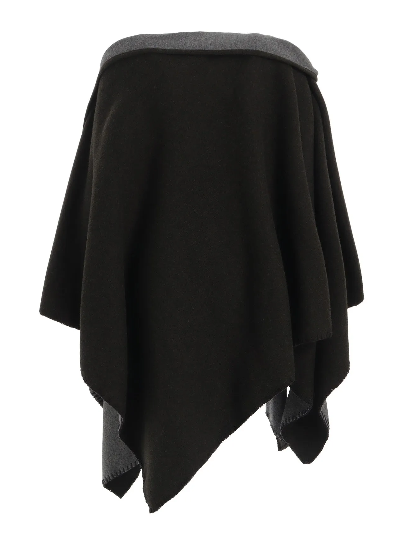W/NY REVERSIBLE JERSEY ASYMMETERIC CAPE sold by Yohji Yamamoto product image thumbnail 4