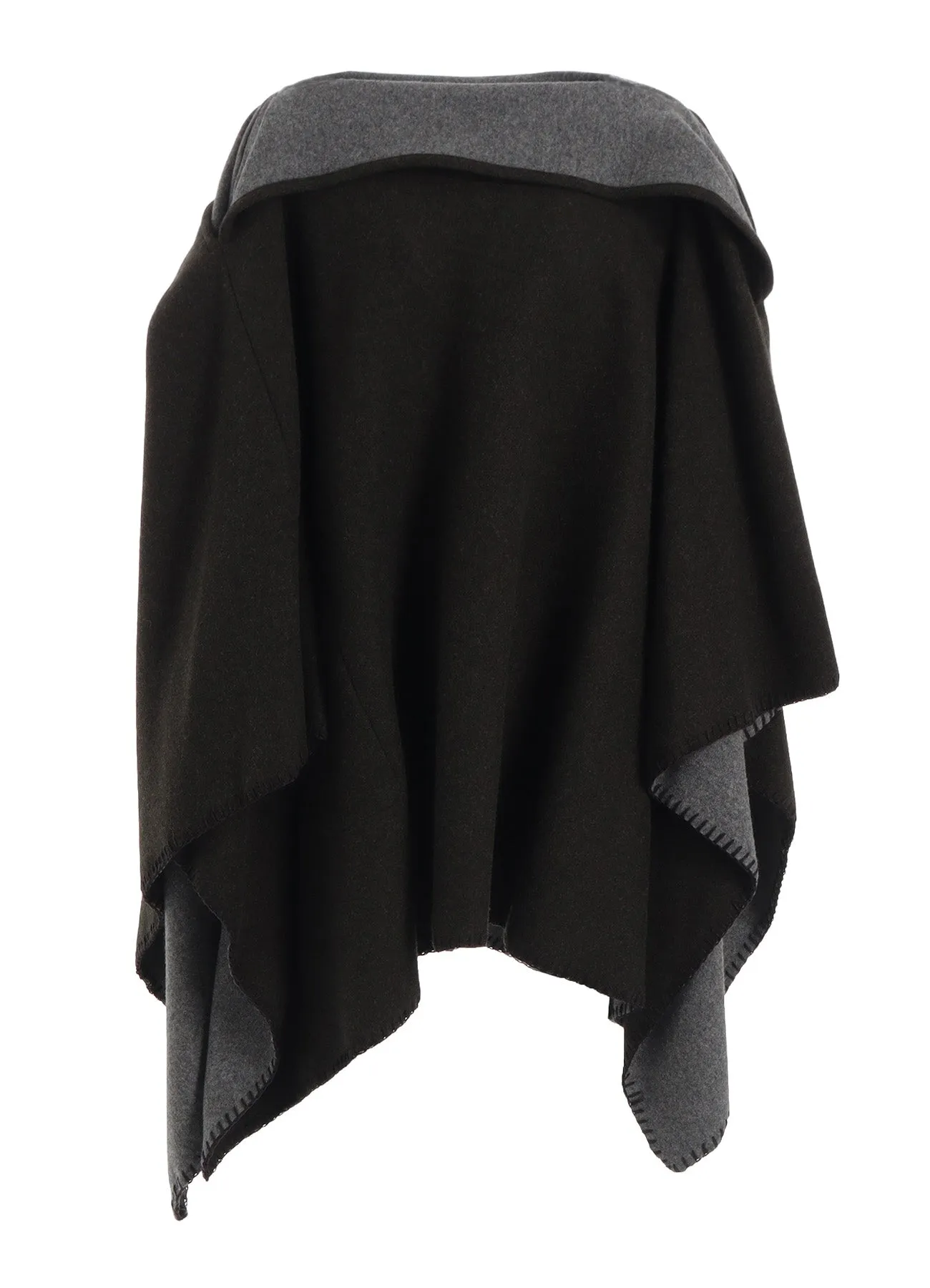 W/NY REVERSIBLE JERSEY ASYMMETERIC CAPE sold by Yohji Yamamoto product image thumbnail 2