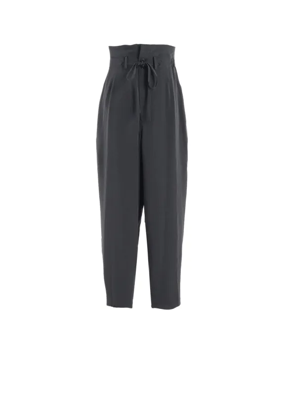 CREPE de CHINE HIGH WAIST PANTS sold by Yohji Yamamoto