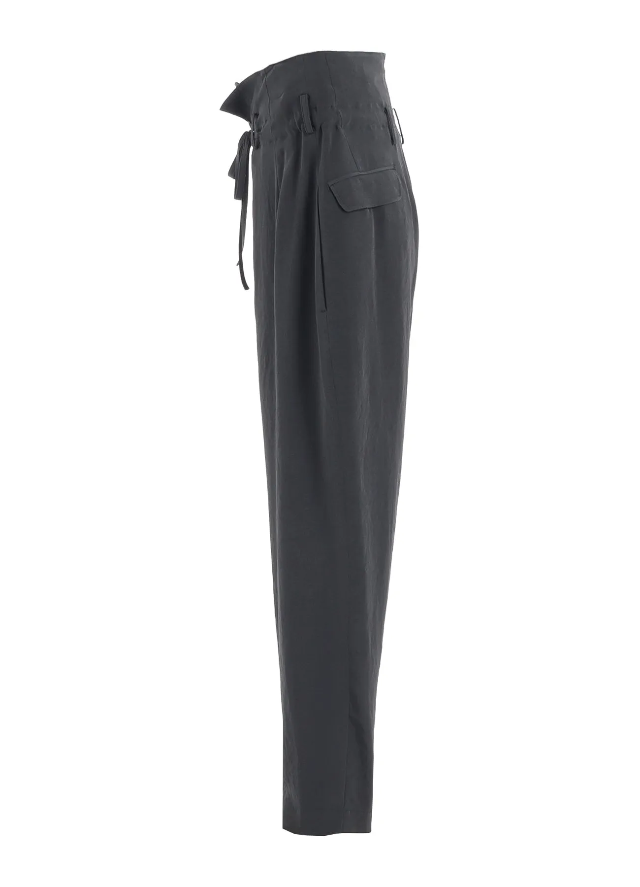 CREPE de CHINE HIGH WAIST PANTS sold by Yohji Yamamoto product image thumbnail 3