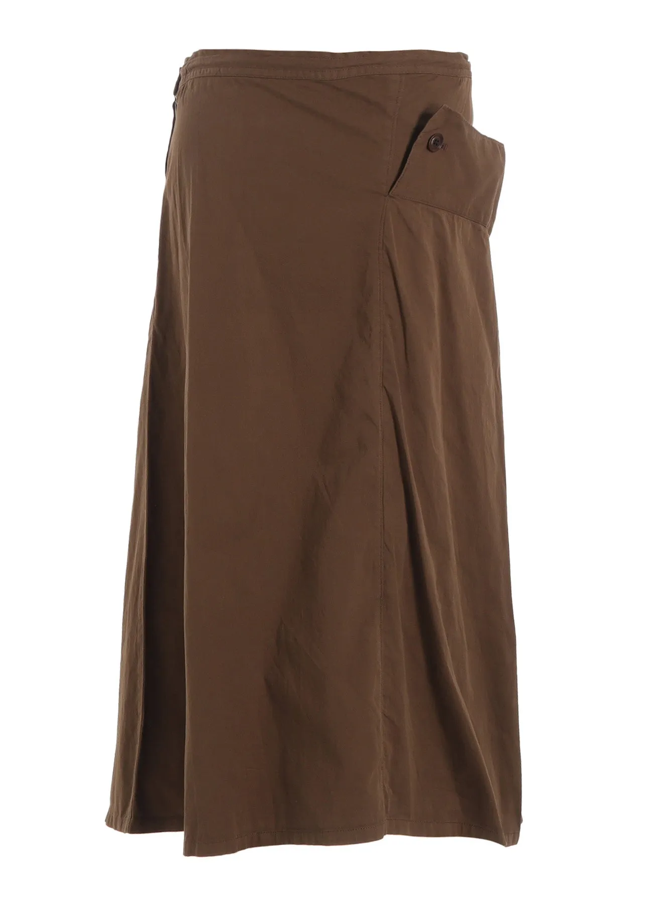 COTTON TWILL GARMENT DYE RIGHT BIG BELT SKIRT sold by Yohji Yamamoto product image thumbnail 4