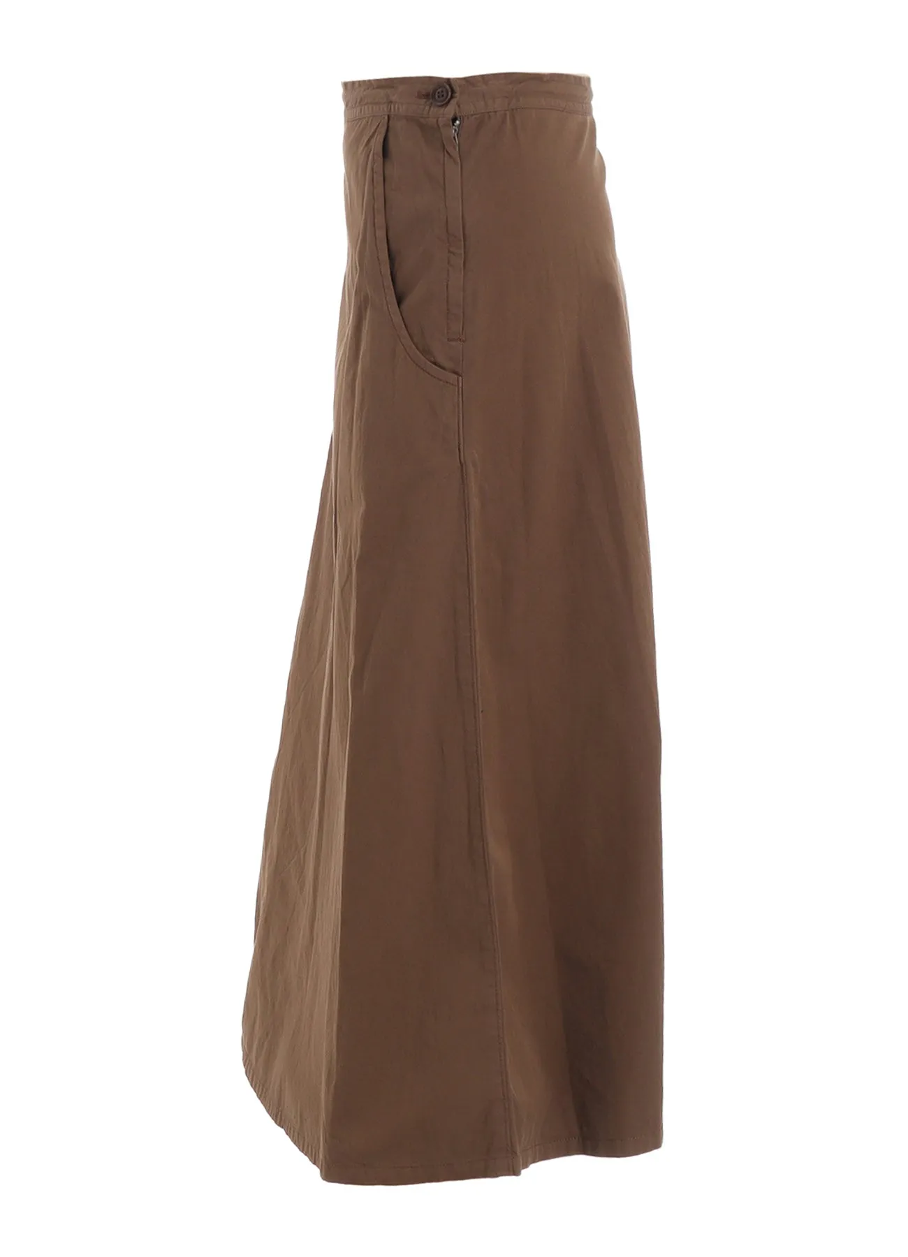 COTTON TWILL GARMENT DYE RIGHT BIG BELT SKIRT sold by Yohji Yamamoto product image thumbnail 3