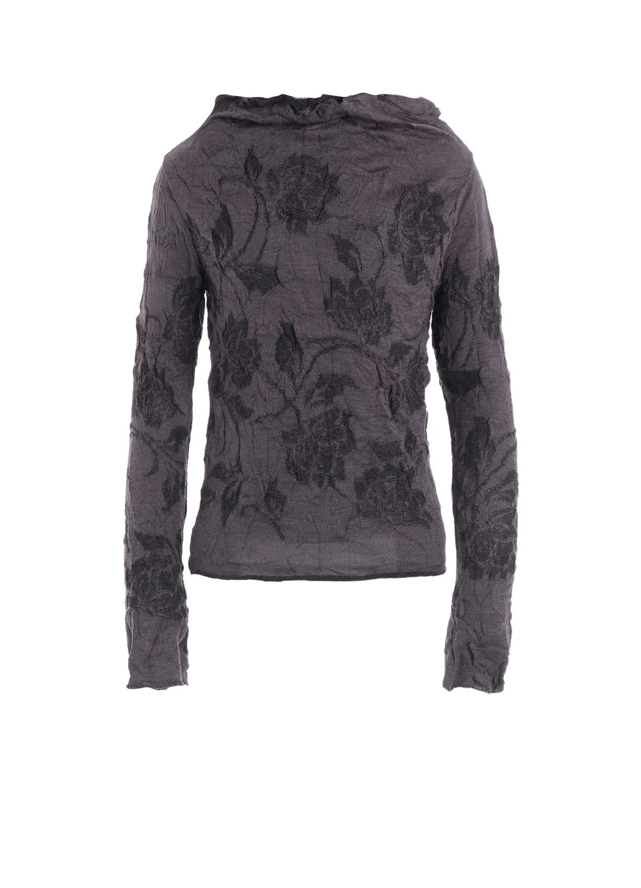 BIG FLOWER WRINKLED KNIT PULLOVER sold by Yohji Yamamoto