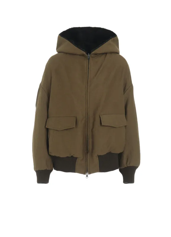 COTTON/FLAX MOLESKIN REVERSIBLE BLOUSON sold by Yohji Yamamoto