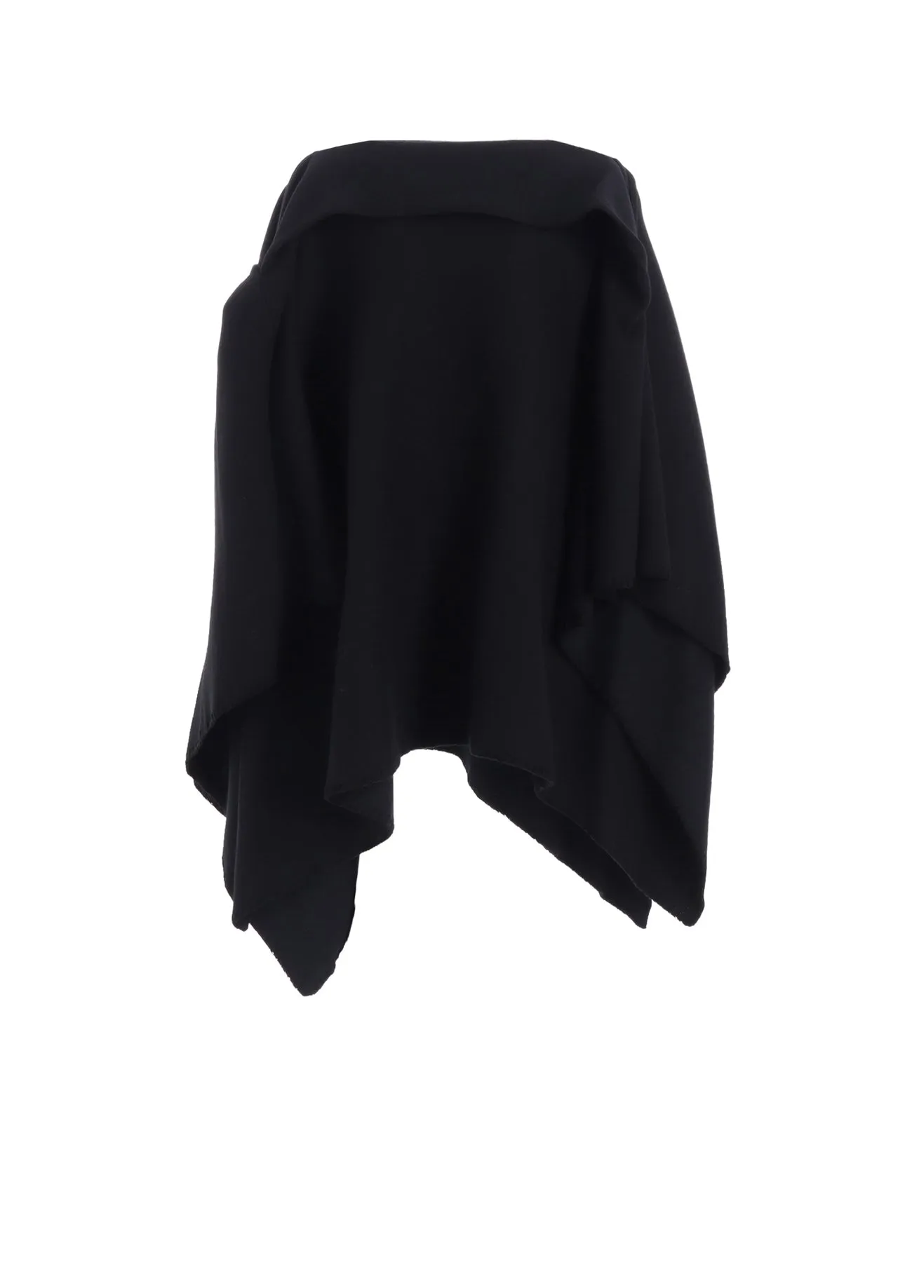 W/NY REVERSIBLE JERSEY ASYMMETERIC CAPE sold by Yohji Yamamoto