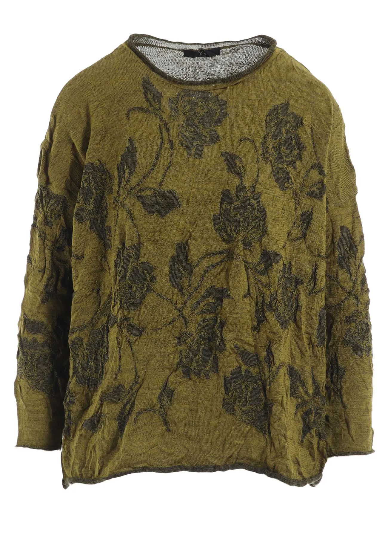 BIG FLOWER WRINKLED BIG KNIT PULLOVER sold by Yohji Yamamoto product image thumbnail 2