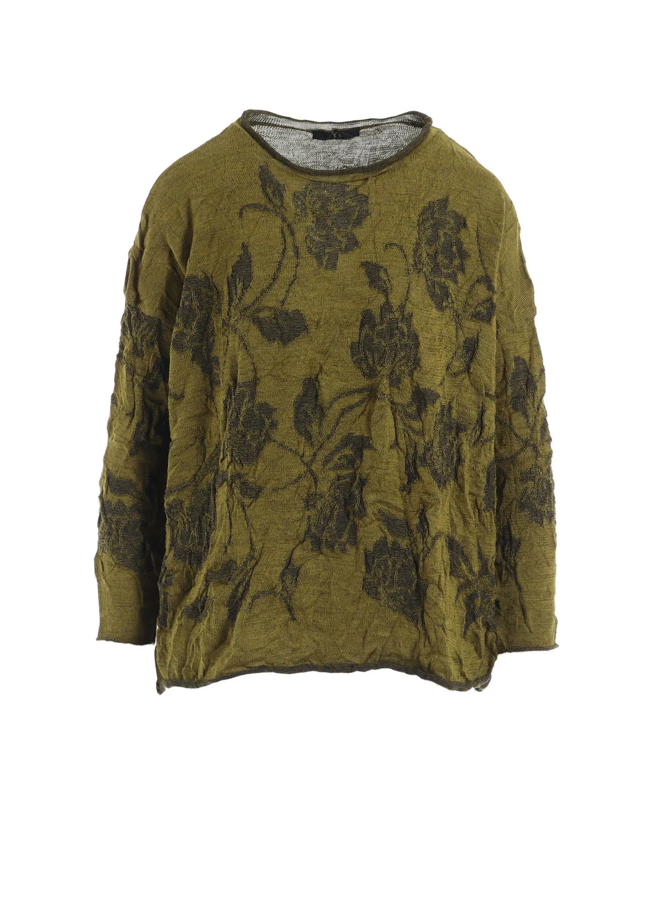BIG FLOWER WRINKLED BIG KNIT PULLOVER sold by Yohji Yamamoto