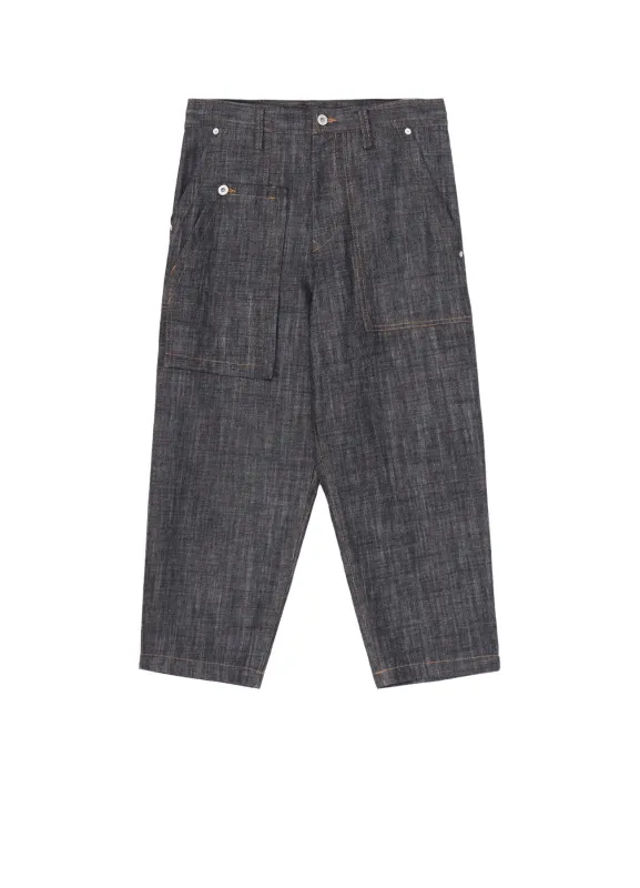 80OZ DENIM PATCHED-POCKET PANTS sold by Yohji Yamamoto