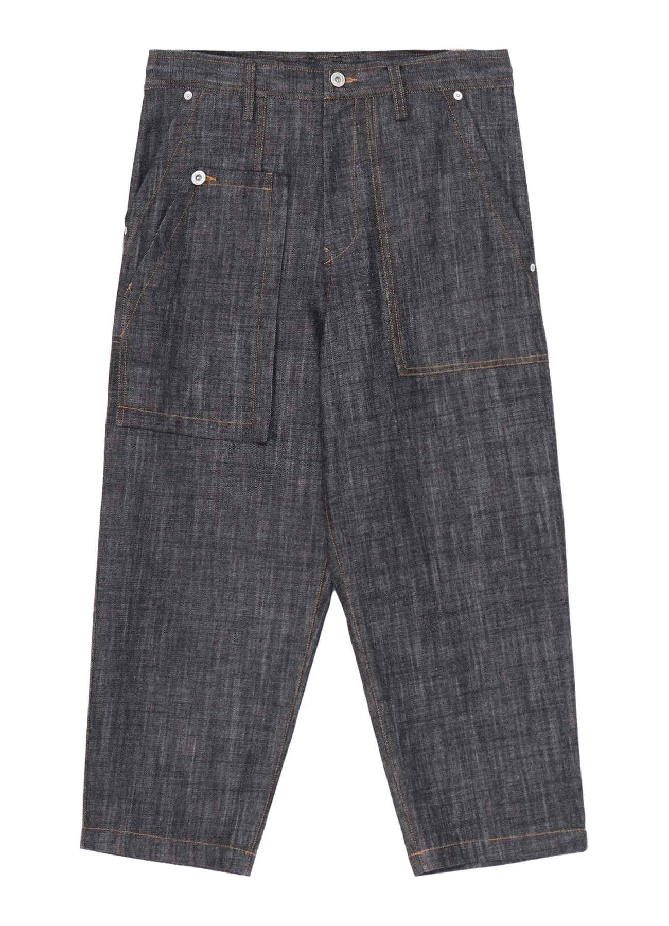 80OZ DENIM PATCHED-POCKET PANTS sold by Yohji Yamamoto product image thumbnail 2