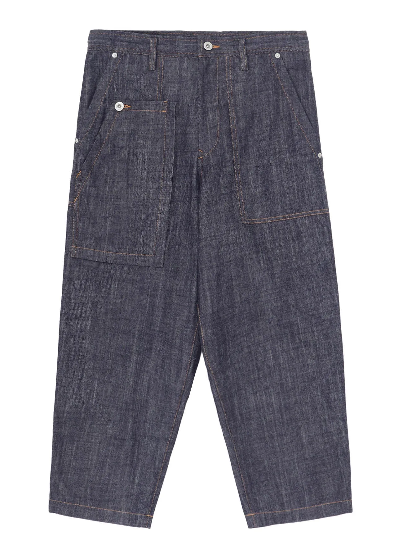 80OZ DENIM PATCHED-POCKET PANTS sold by Yohji Yamamoto product image thumbnail 2