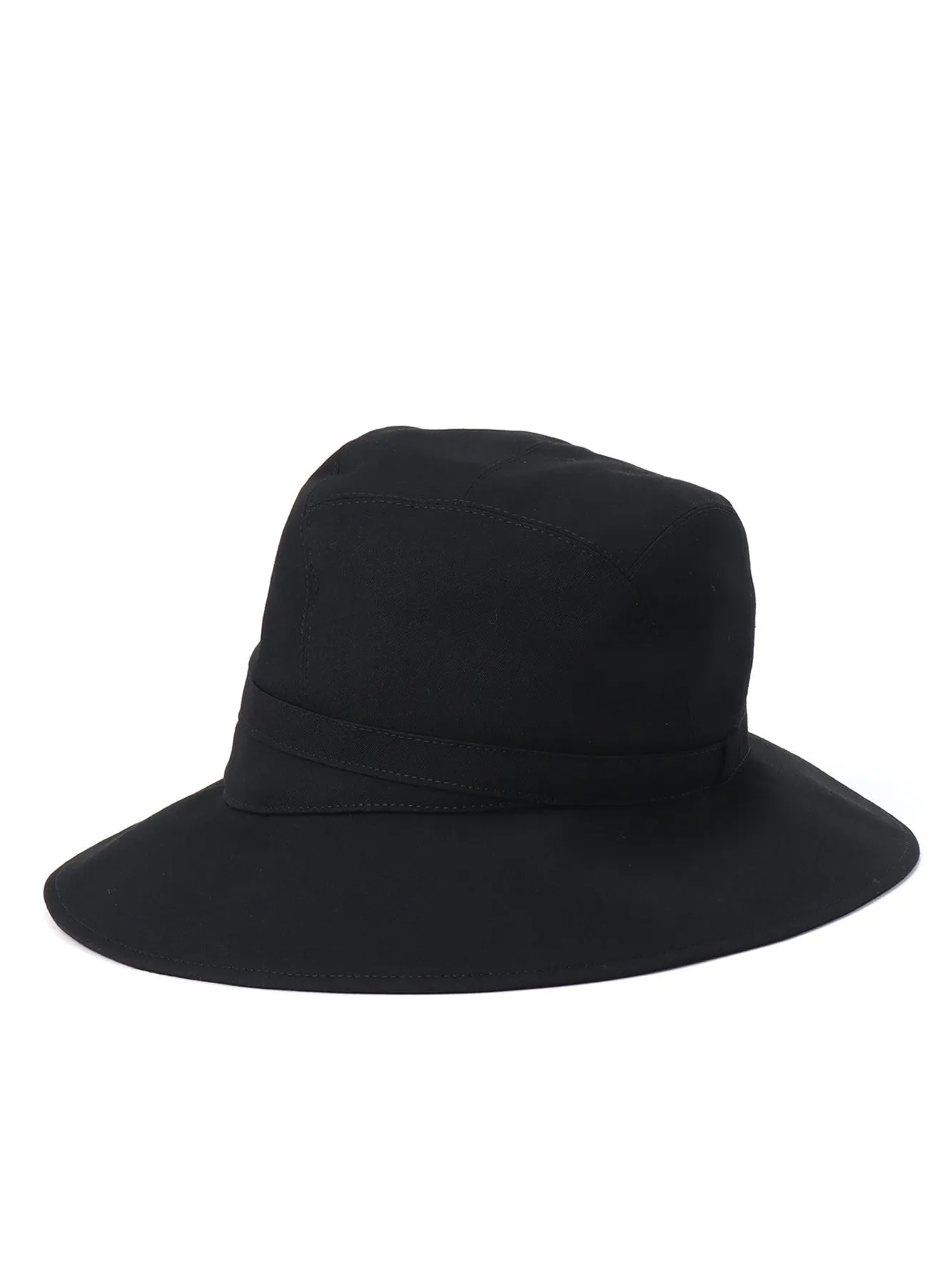 WOOL GABARDINE ARRANGED HAT sold by Yohji Yamamoto