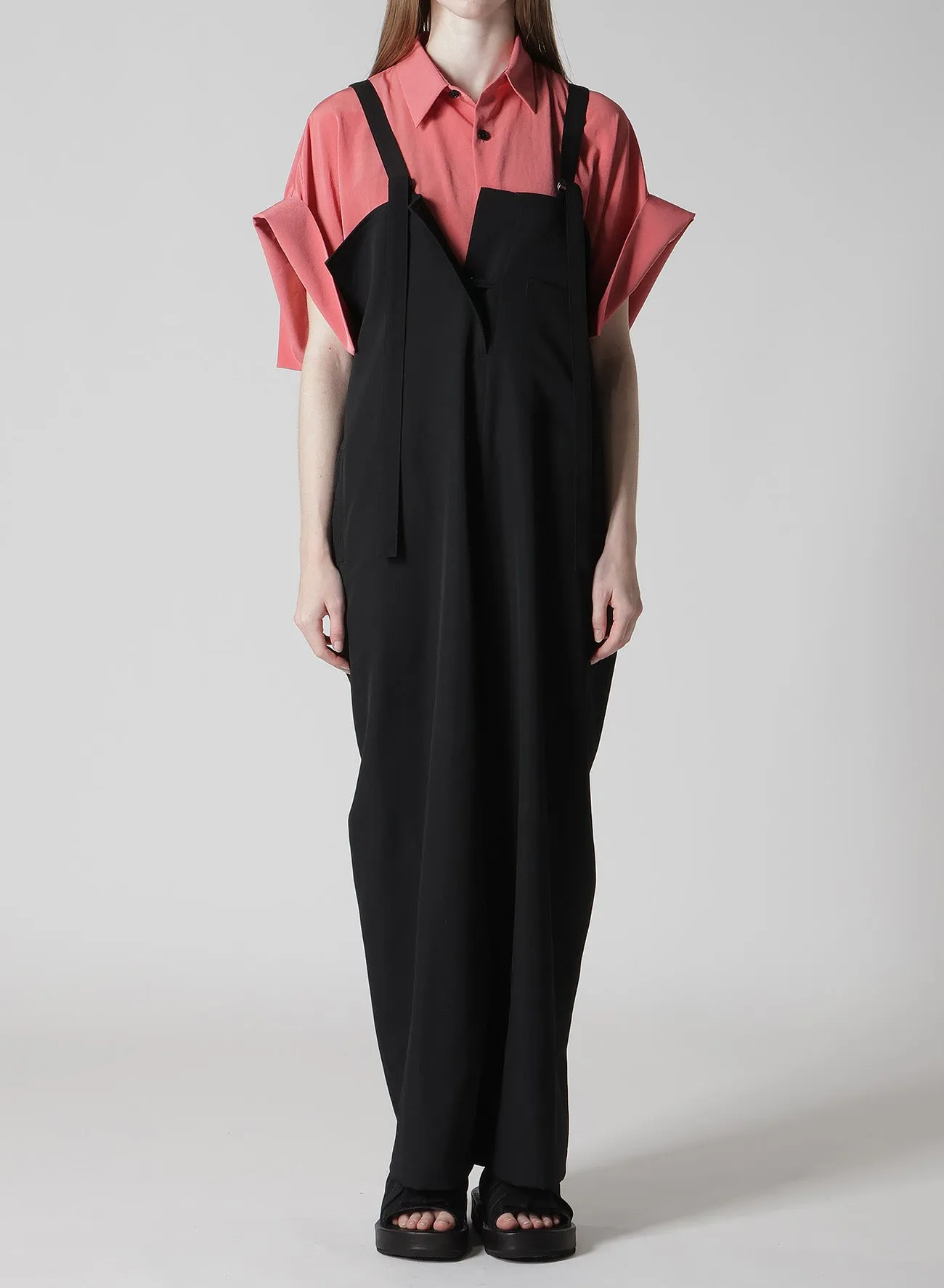 WOOL GABARDINE STRAP OVERALLS sold by Yohji Yamamoto product image thumbnail 4