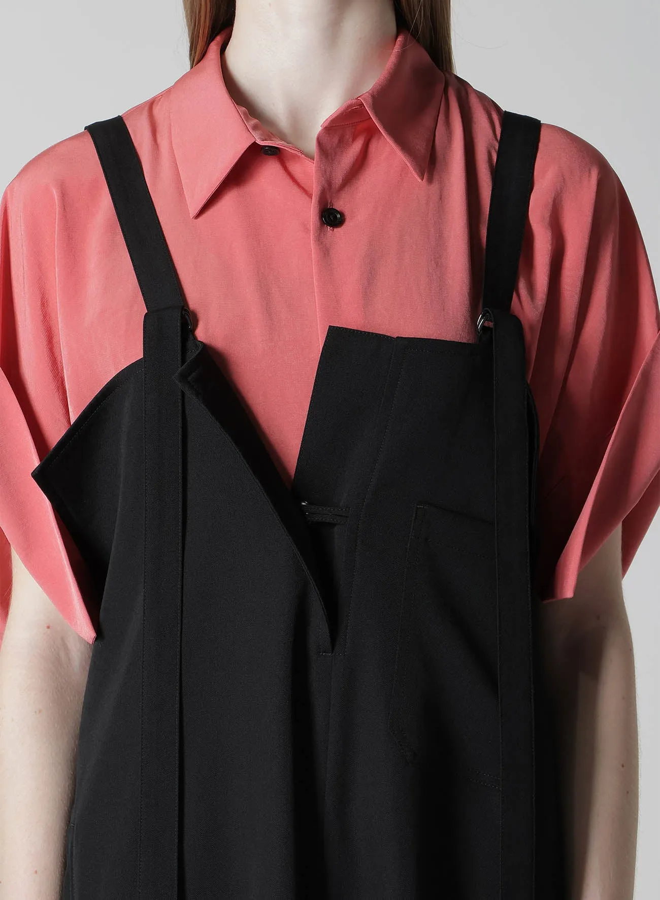 WOOL GABARDINE STRAP OVERALLS sold by Yohji Yamamoto product image thumbnail 5