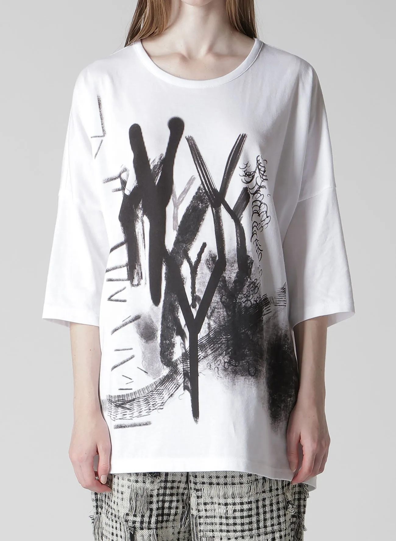 "Y" PIGMENT-PRINT BIG TEE sold by Yohji Yamamoto product image thumbnail 4