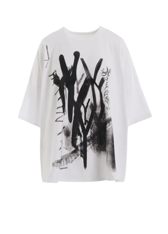 "Y" PIGMENT-PRINT BIG TEE sold by Yohji Yamamoto