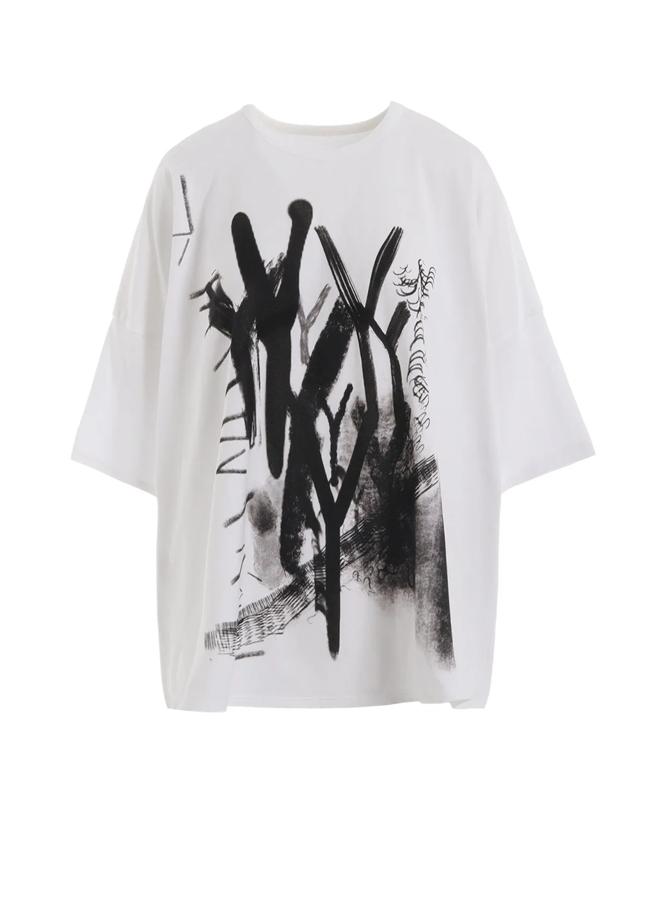 "Y" PIGMENT-PRINT BIG TEE sold by Yohji Yamamoto