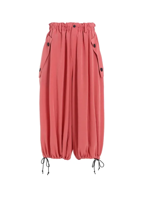 TA/PE CREPE DE CHINE ELASTIC WAIST PANTS sold by Yohji Yamamoto