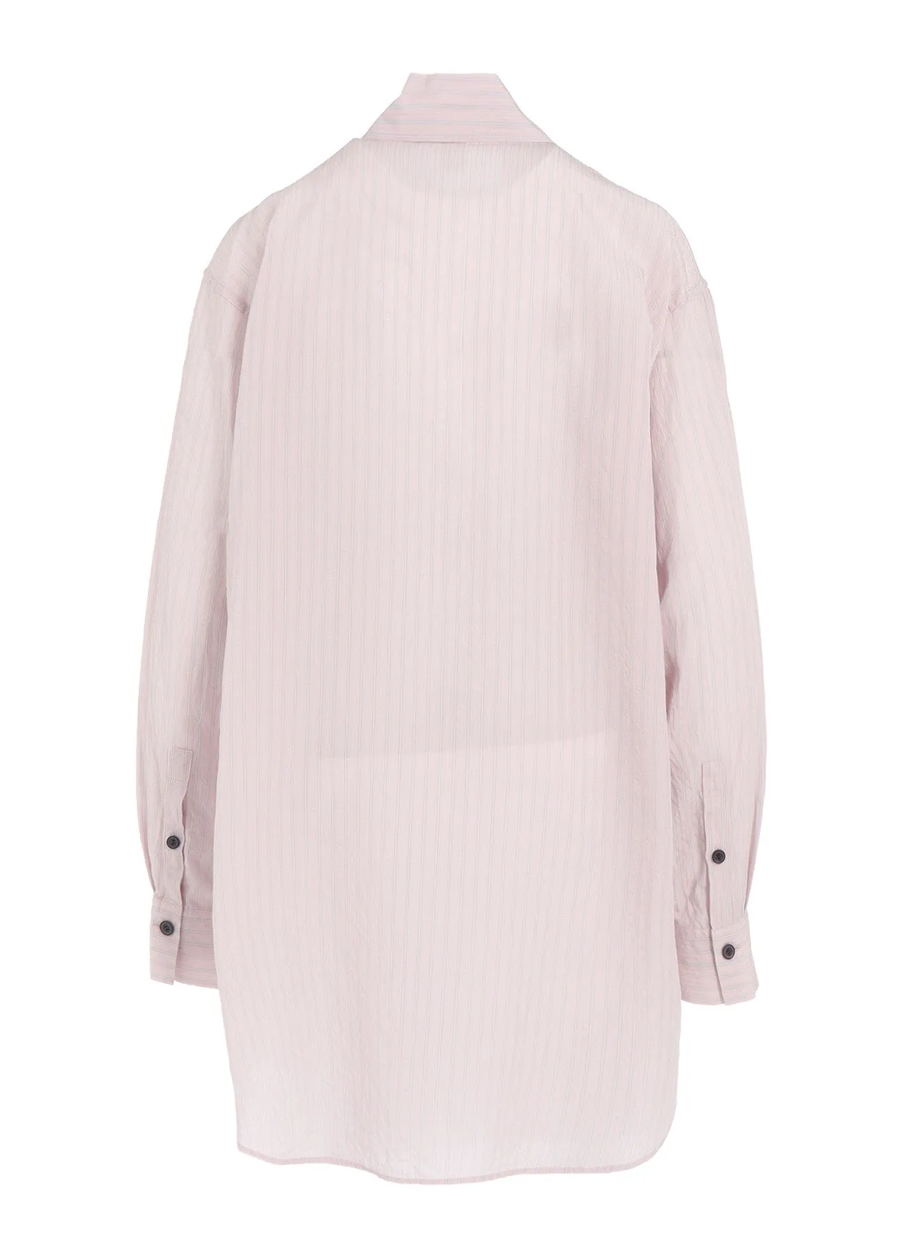 CELLULOSE STRIPE SQUARE-COLLAR SHIRT sold by Yohji Yamamoto product image thumbnail 3