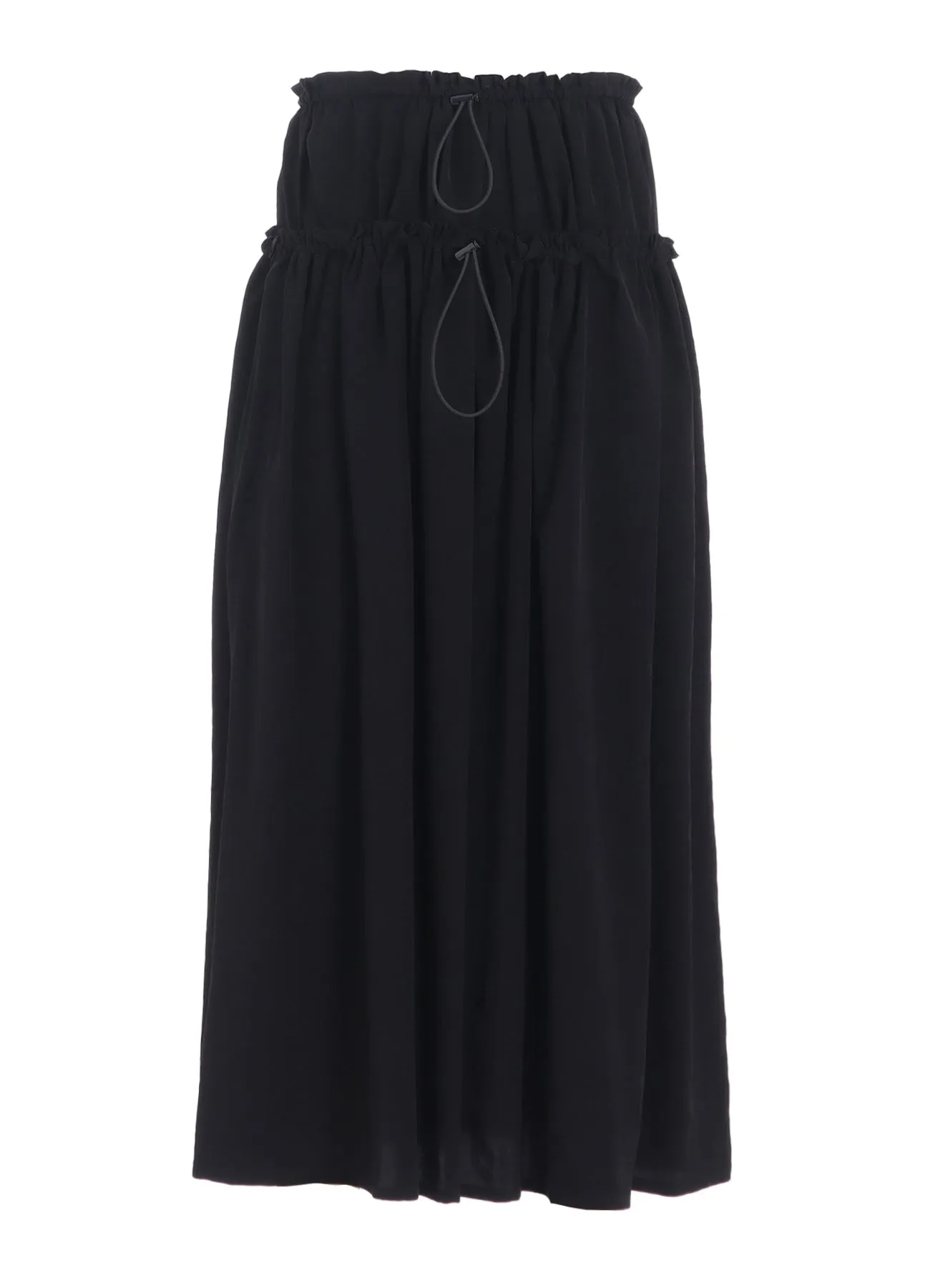 TA/PE CREPE DE CHINE DOUBLE GATHERED SKIRT sold by Yohji Yamamoto product image thumbnail 2