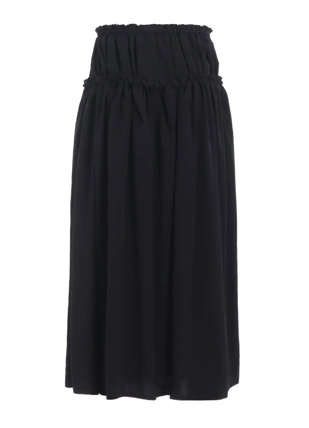 TA/PE CREPE DE CHINE DOUBLE GATHERED SKIRT sold by Yohji Yamamoto product image thumbnail 3