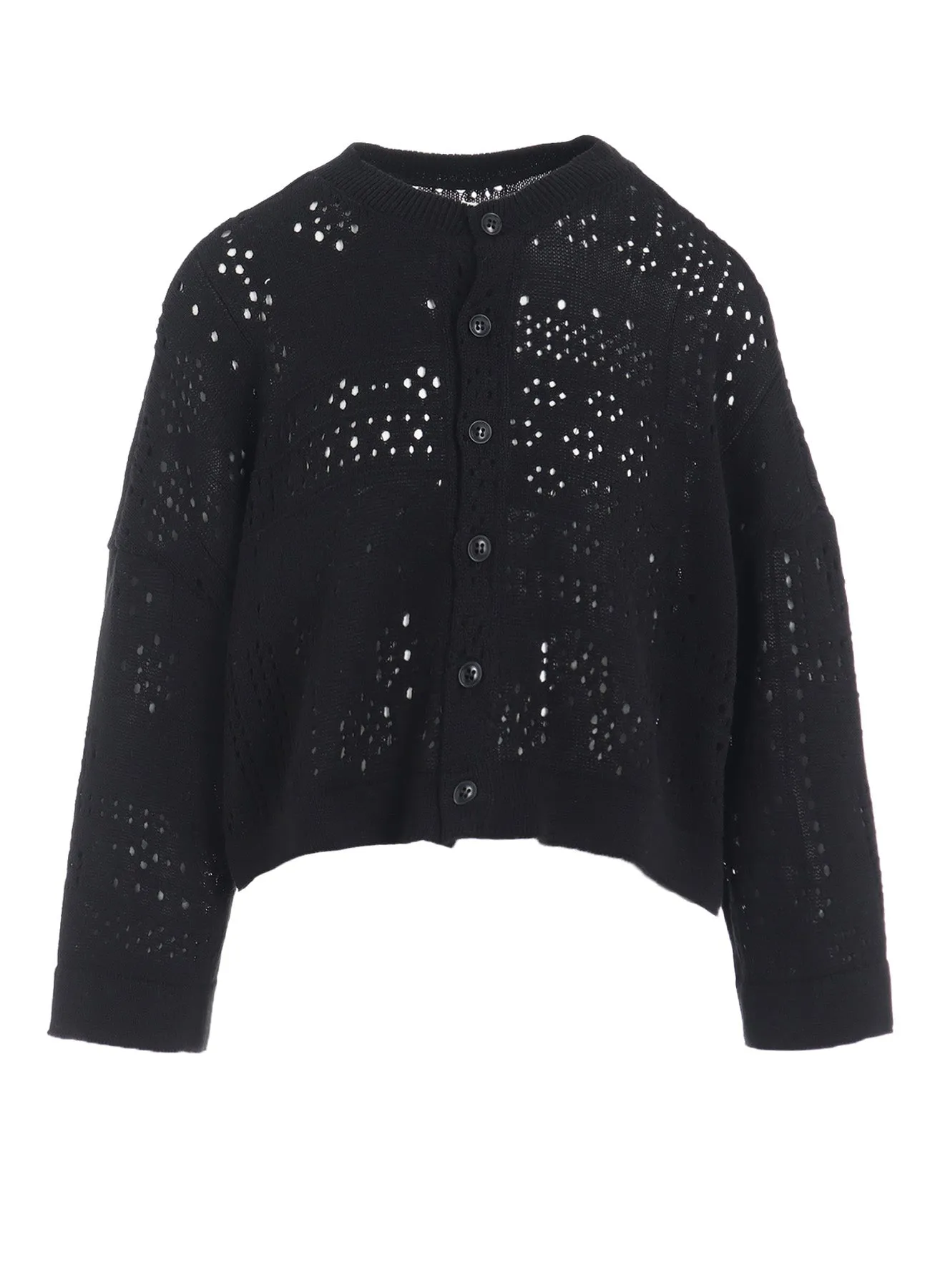 PATCHWORK LACE CROPPED CARDIGAN sold by Yohji Yamamoto product image thumbnail 2