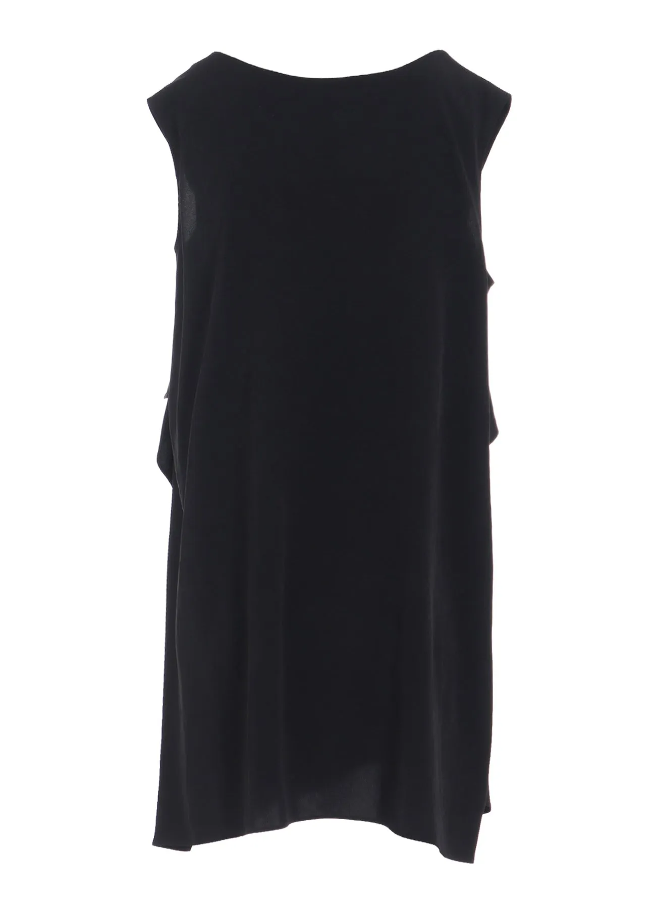 TA/PE CREPE DE CHINE FLARE SLEEVELESS BLOUSE sold by Yohji Yamamoto product image thumbnail 3