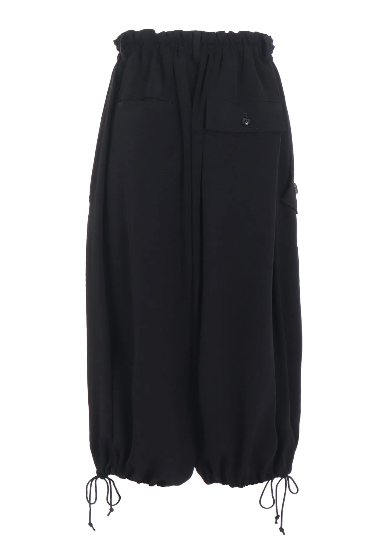 TA/PE CREPE DE CHINE ELASTIC WAIST PANTS sold by Yohji Yamamoto product image thumbnail 3
