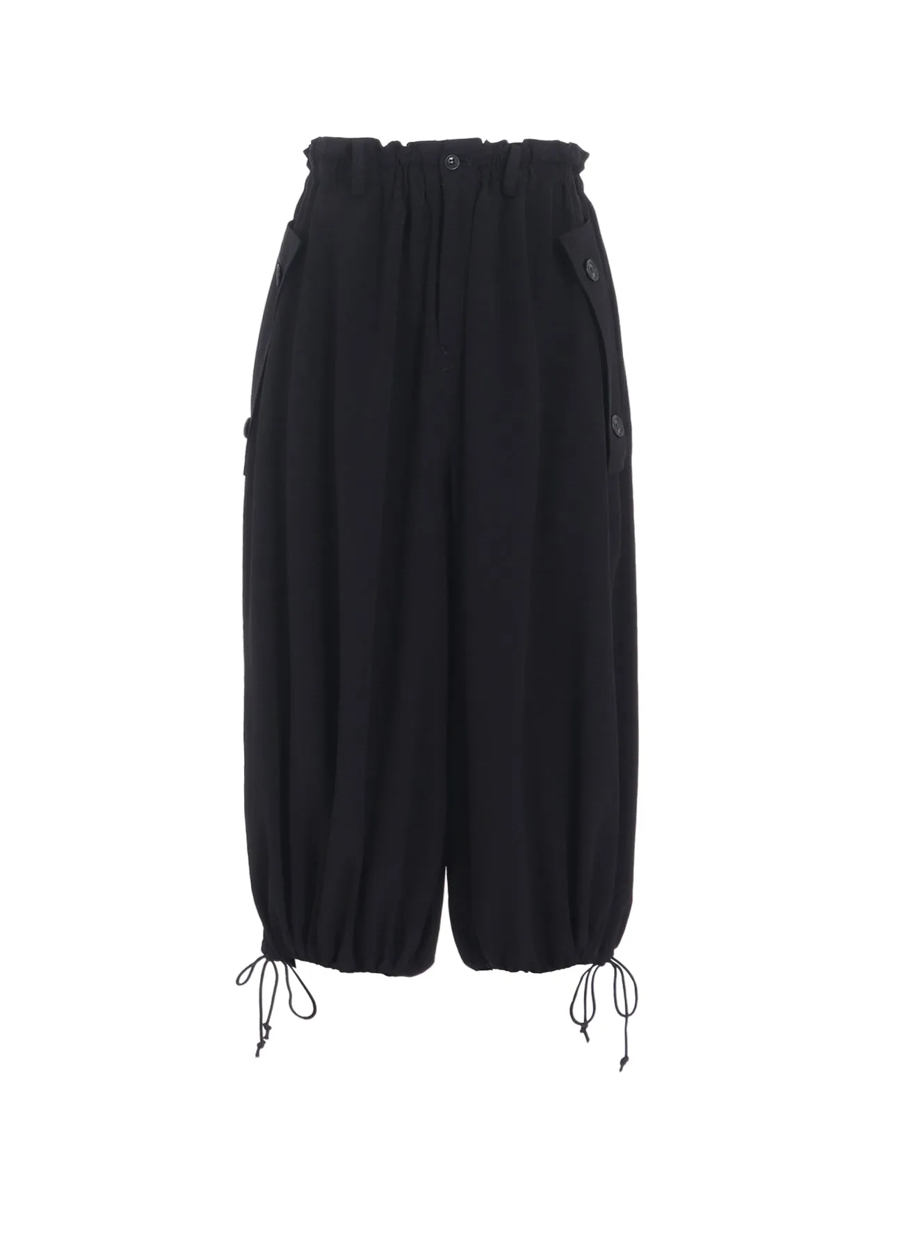 TA/PE CREPE DE CHINE ELASTIC WAIST PANTS sold by Yohji Yamamoto