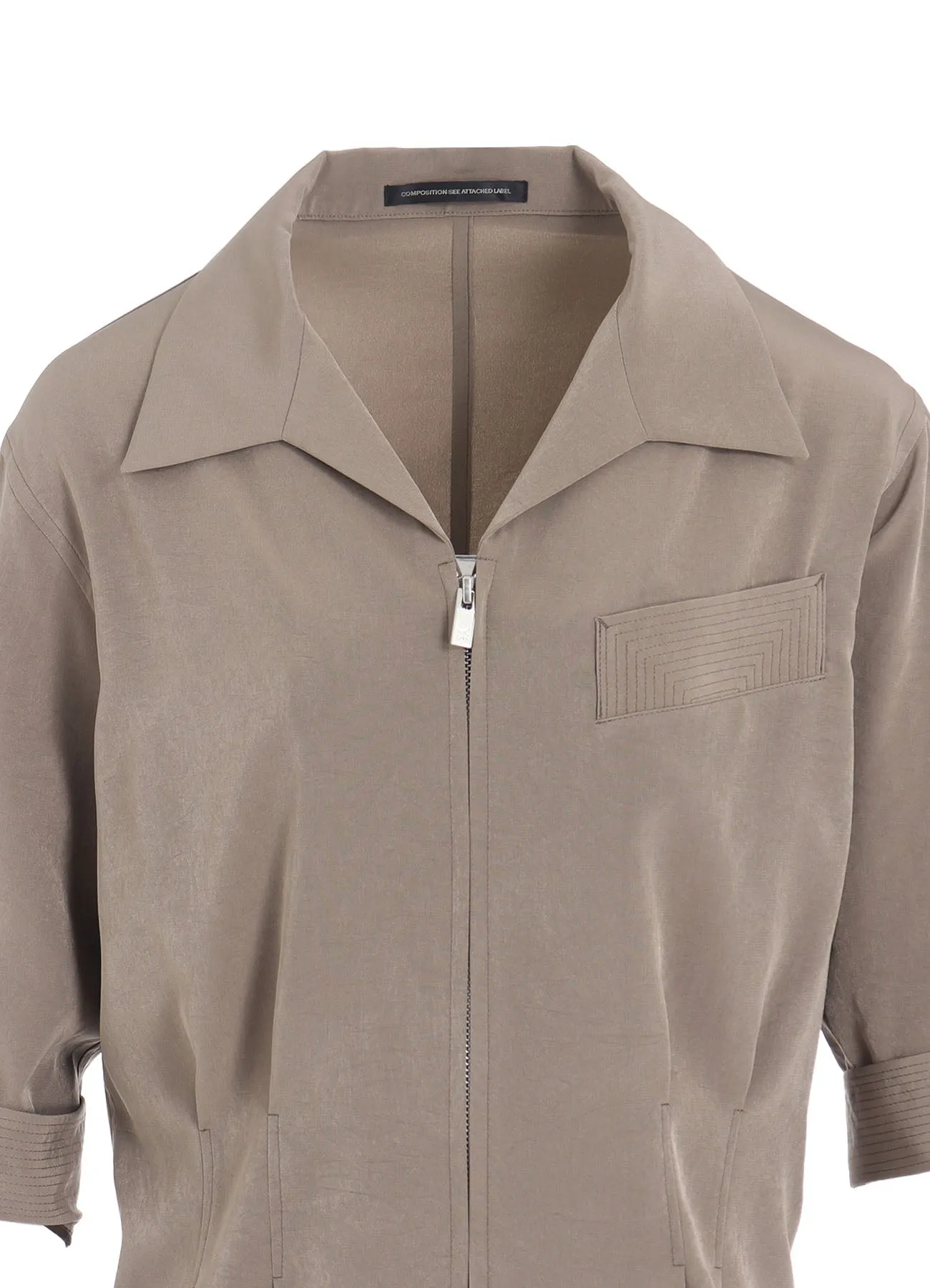 TA/PE CREPE DE CHINE 3/4 SLEEVE BLOUSE sold by Yohji Yamamoto product image thumbnail 5