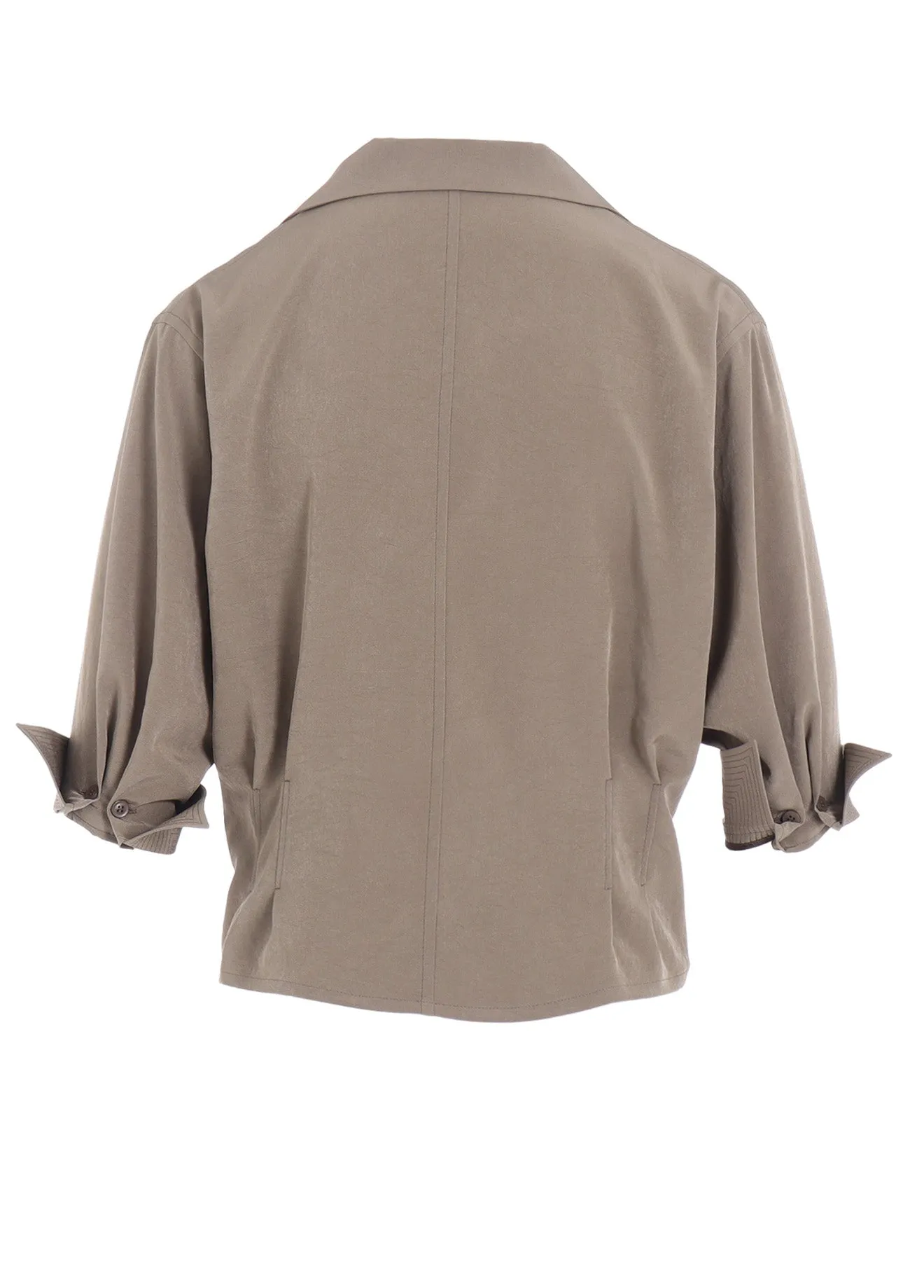 TA/PE CREPE DE CHINE 3/4 SLEEVE BLOUSE sold by Yohji Yamamoto product image thumbnail 4