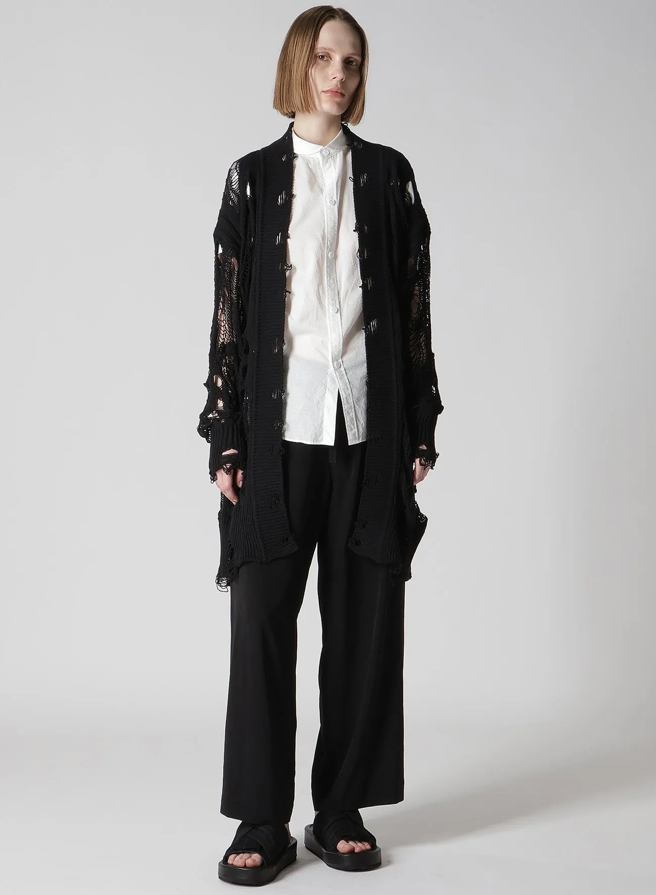 THREAD DESIGN KNIT CARDIGAN sold by Yohji Yamamoto product image thumbnail 5