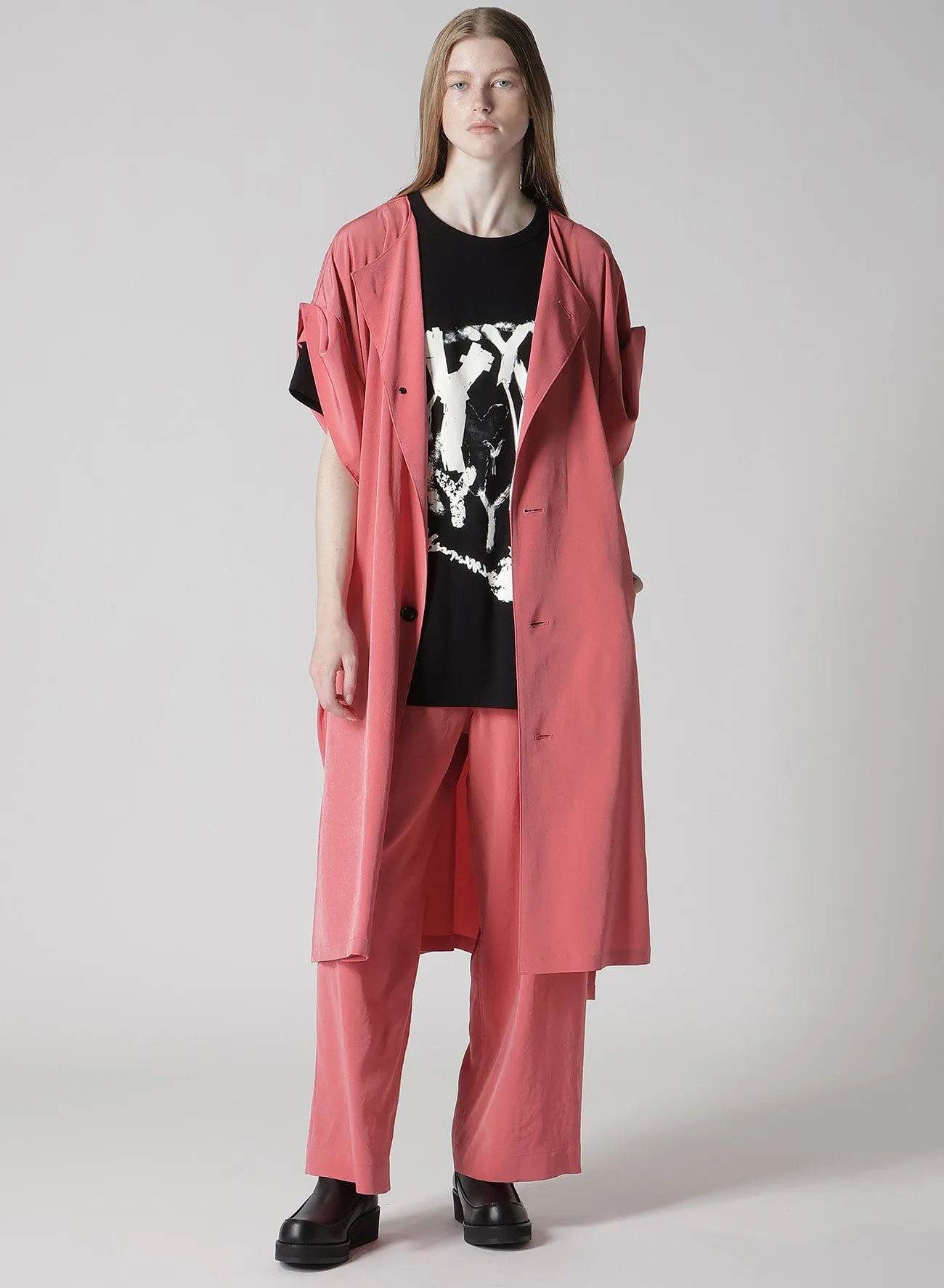 "Y" PIGMENT-PRINT HALF-SLEEVE TEE sold by Yohji Yamamoto product image thumbnail 5