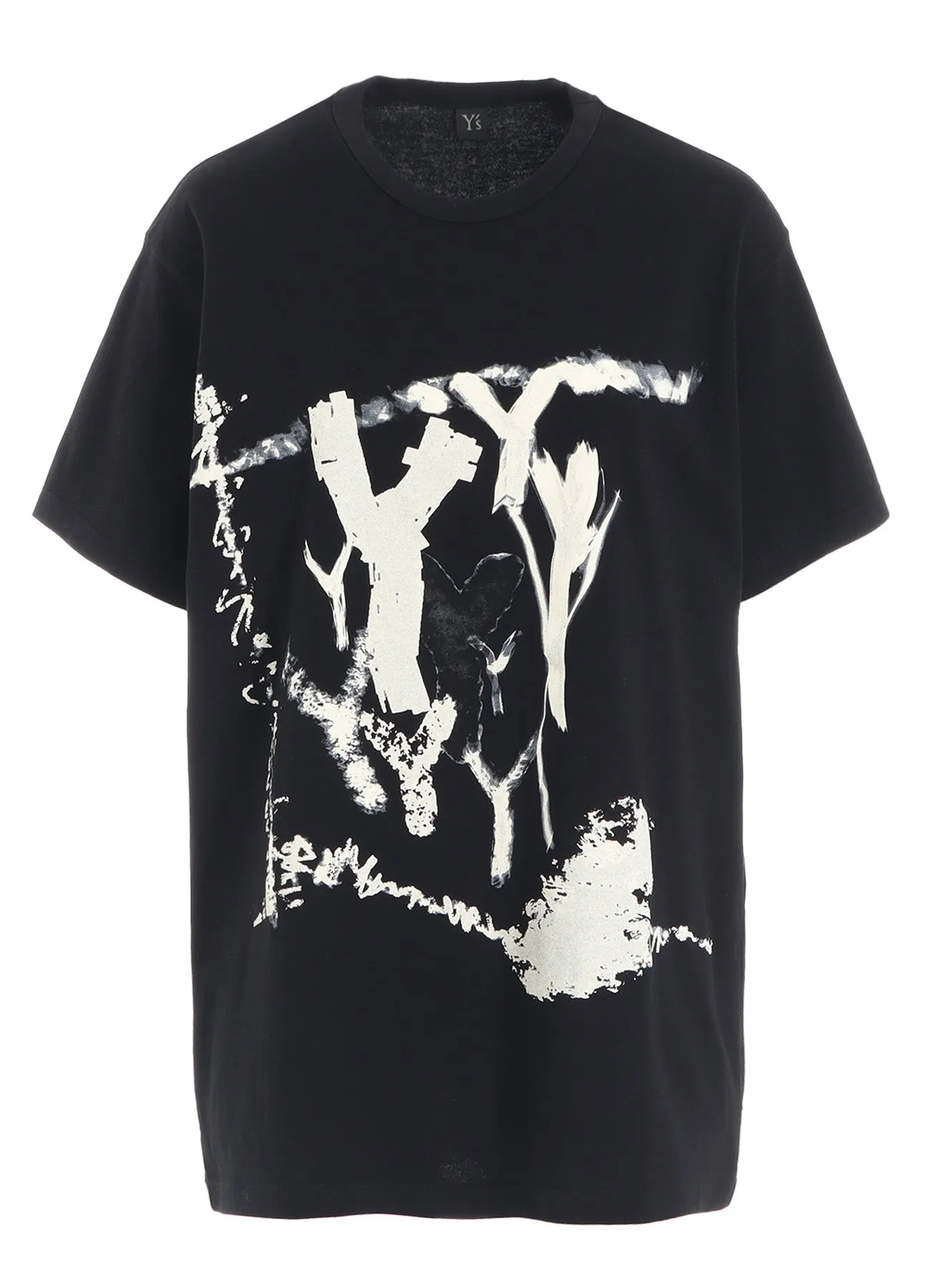 "Y" PIGMENT-PRINT HALF-SLEEVE TEE sold by Yohji Yamamoto product image thumbnail 2