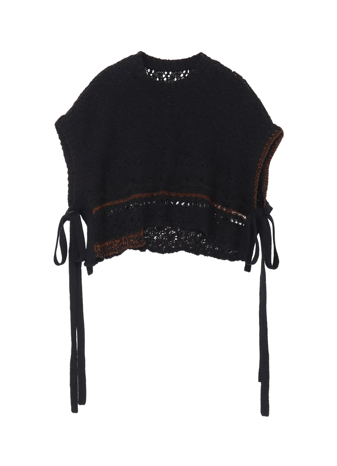 MIXED-MATERIAL ASYMMETRIC VEST sold by Yohji Yamamoto