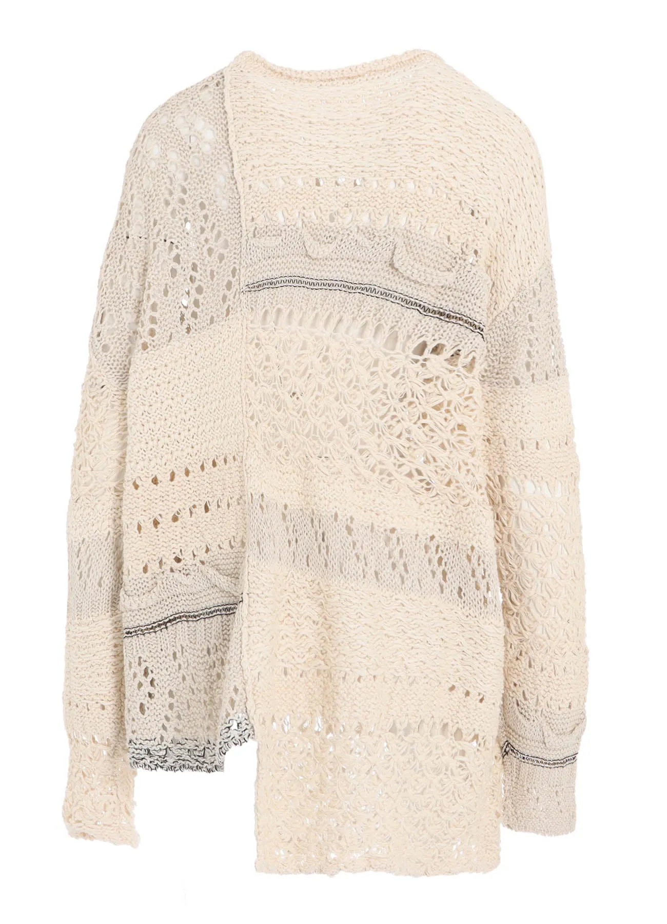 MIXED-MATERIAL LONG-SLEEVE PULLOVER sold by Yohji Yamamoto product image thumbnail 3