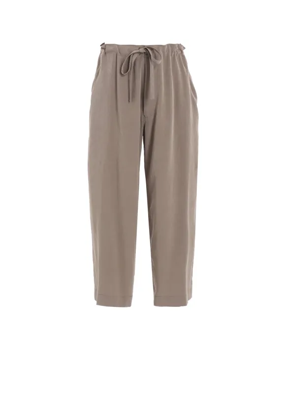 TA/PE CREPE DE CHINE STRING STRAIGHT PANTS sold by Yohji Yamamoto